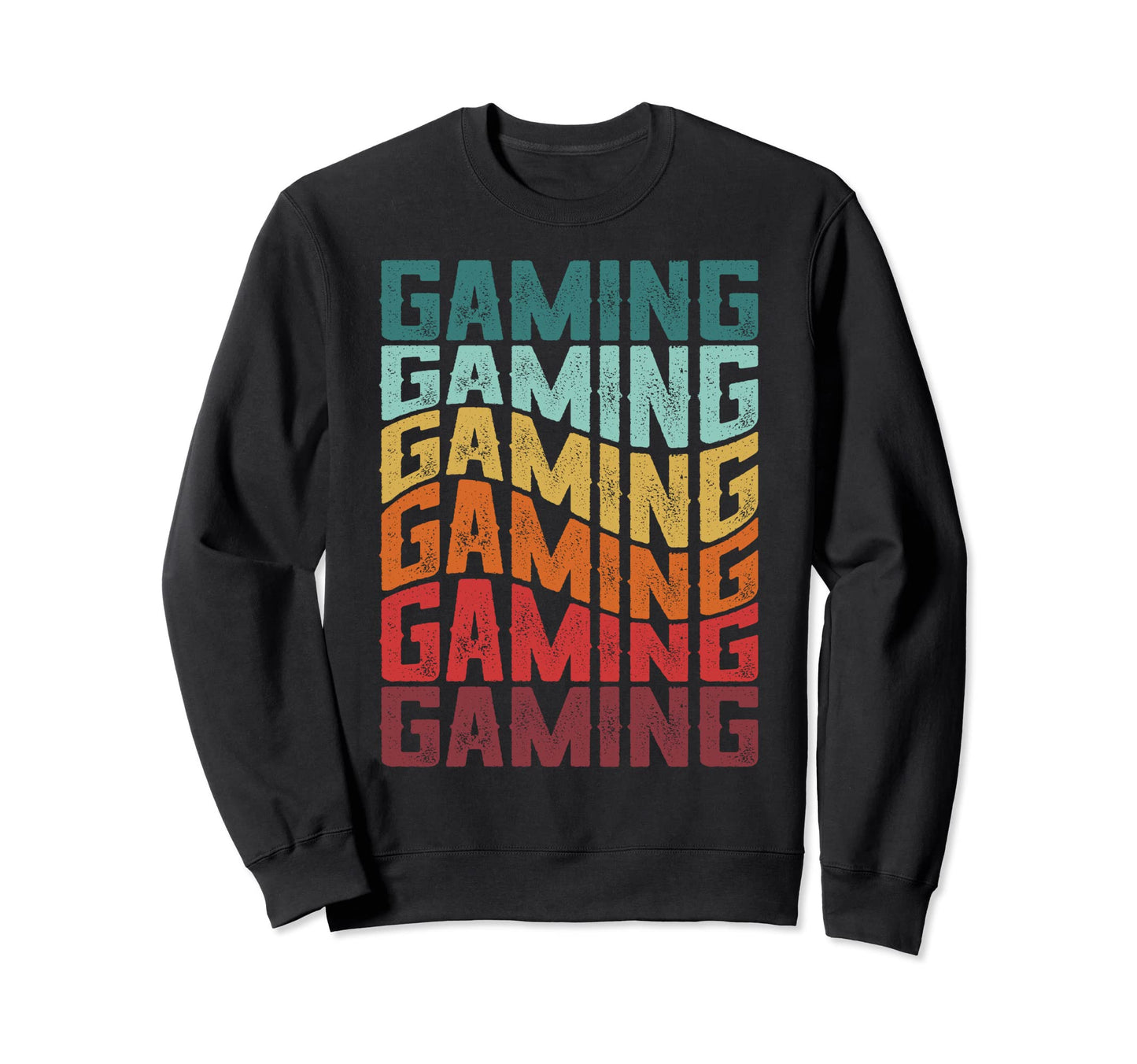 Gaming Typography Gamer Video Games Sweatshirt - Unique Graphic Men Women - T-Shirt, Sweatshirt, Hoodie