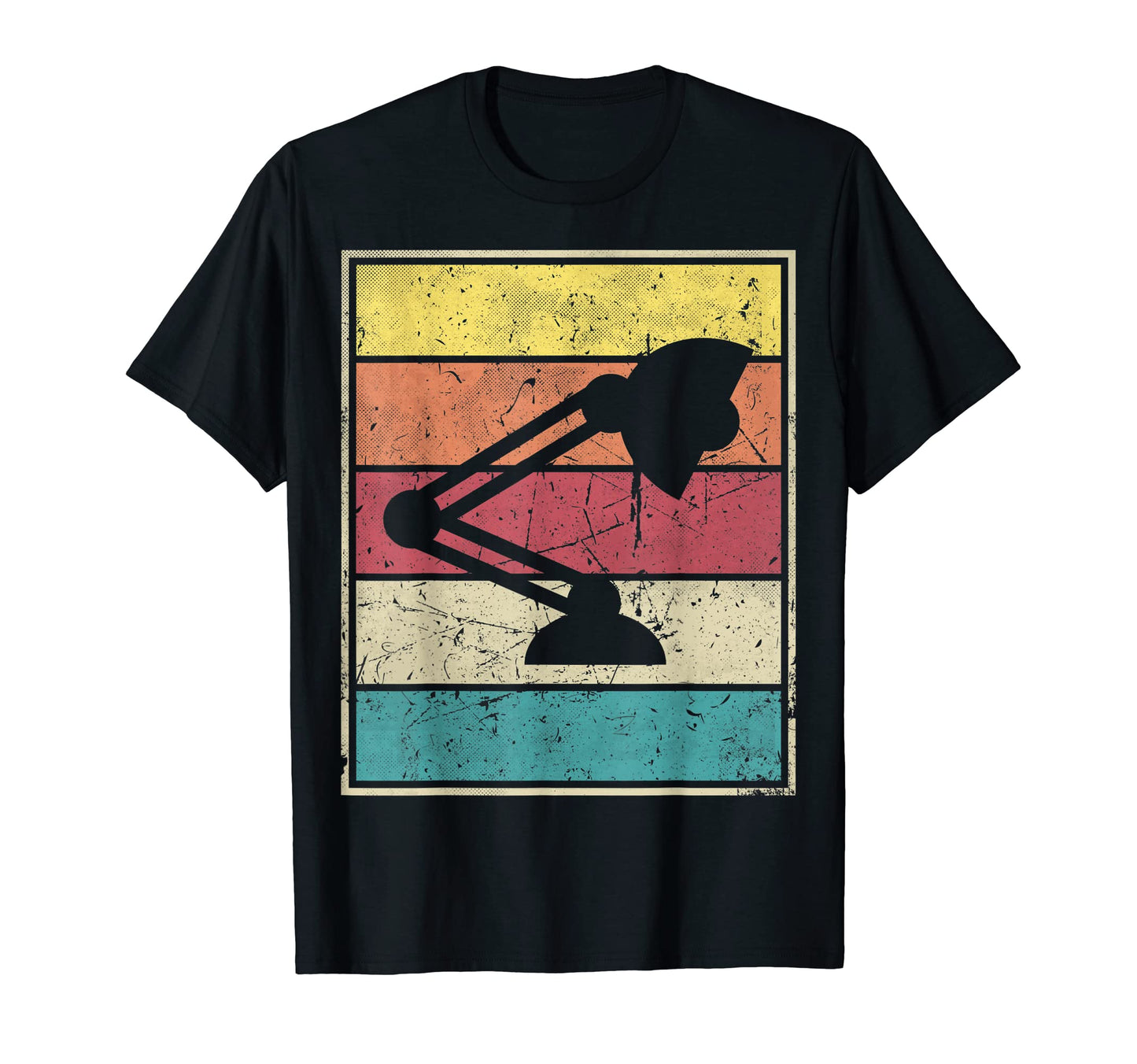 Lamp Office Stripes T-Shirt - Minimalist Print for Adults - T-Shirt, Sweatshirt, Hoodie