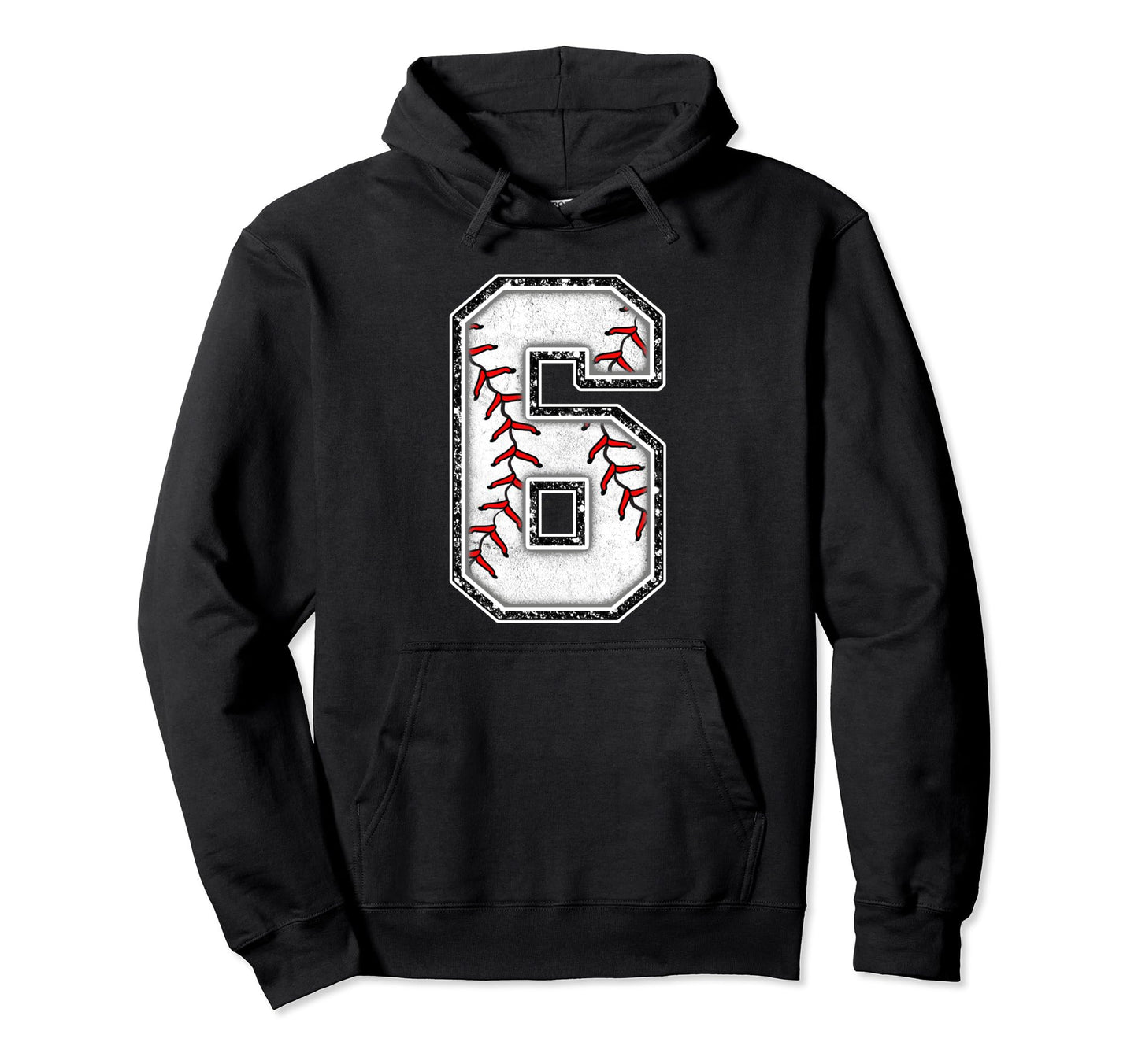 6 Years Old Birthday Baseball Theme Six Hoodie - Novelty Apparel Men Women - T-Shirt, Sweatshirt, Hoodie