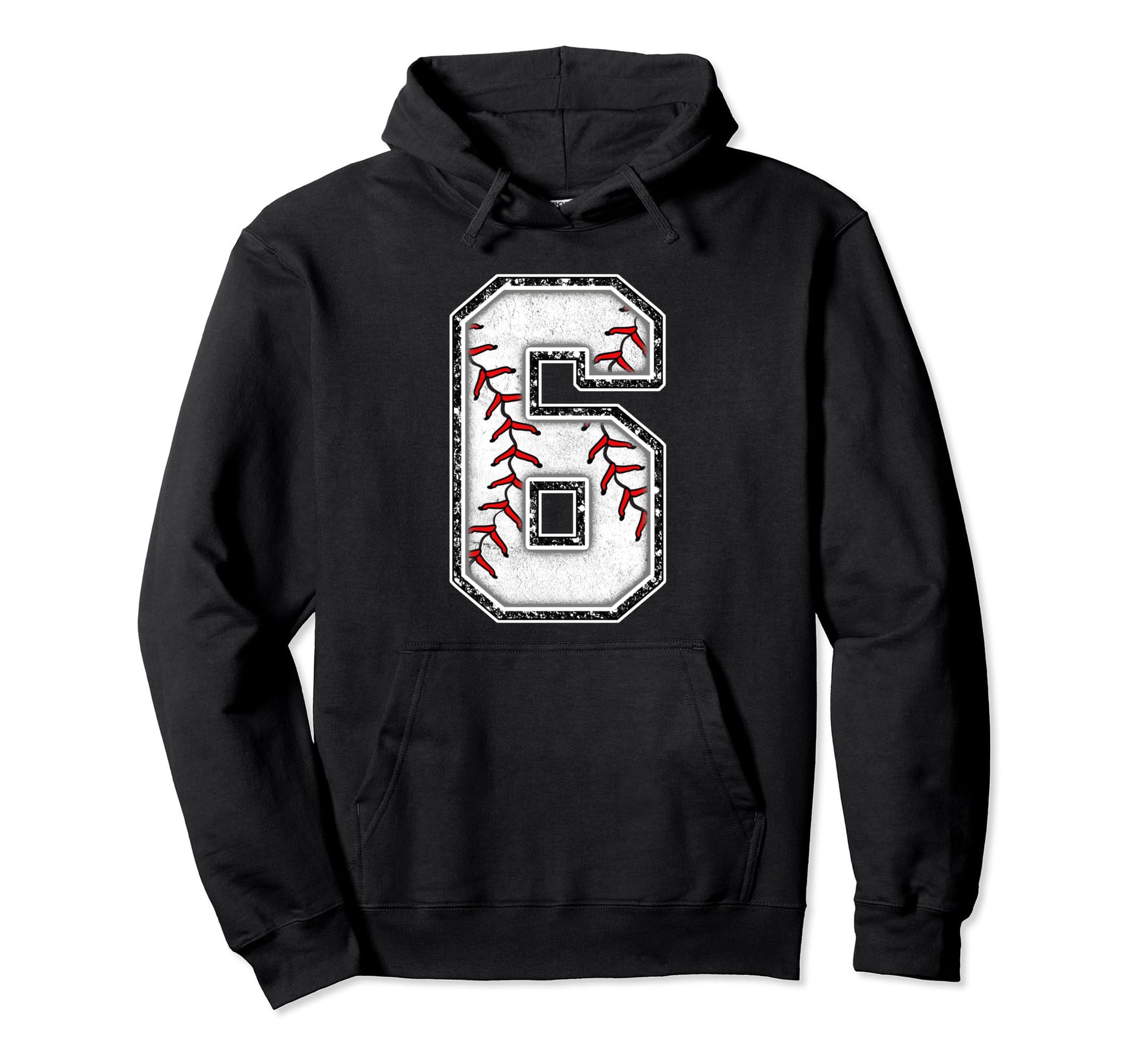 6 Years Old Birthday Baseball Theme Six Hoodie - Novelty Apparel Men Women - T-Shirt, Sweatshirt, Hoodie