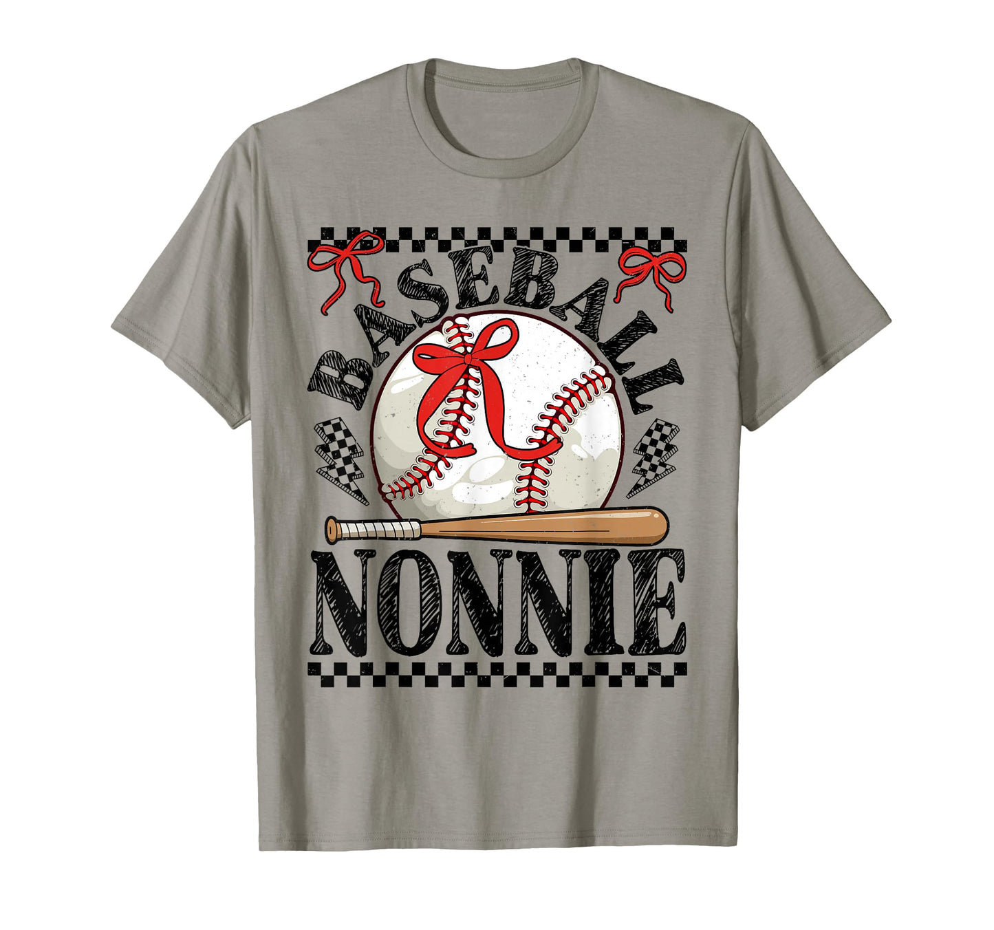 Baseball Nonnie Baseball Coquette Bow T-Shirt - Novelty Apparel Men Women - T-Shirt, Sweatshirt, Hoodie