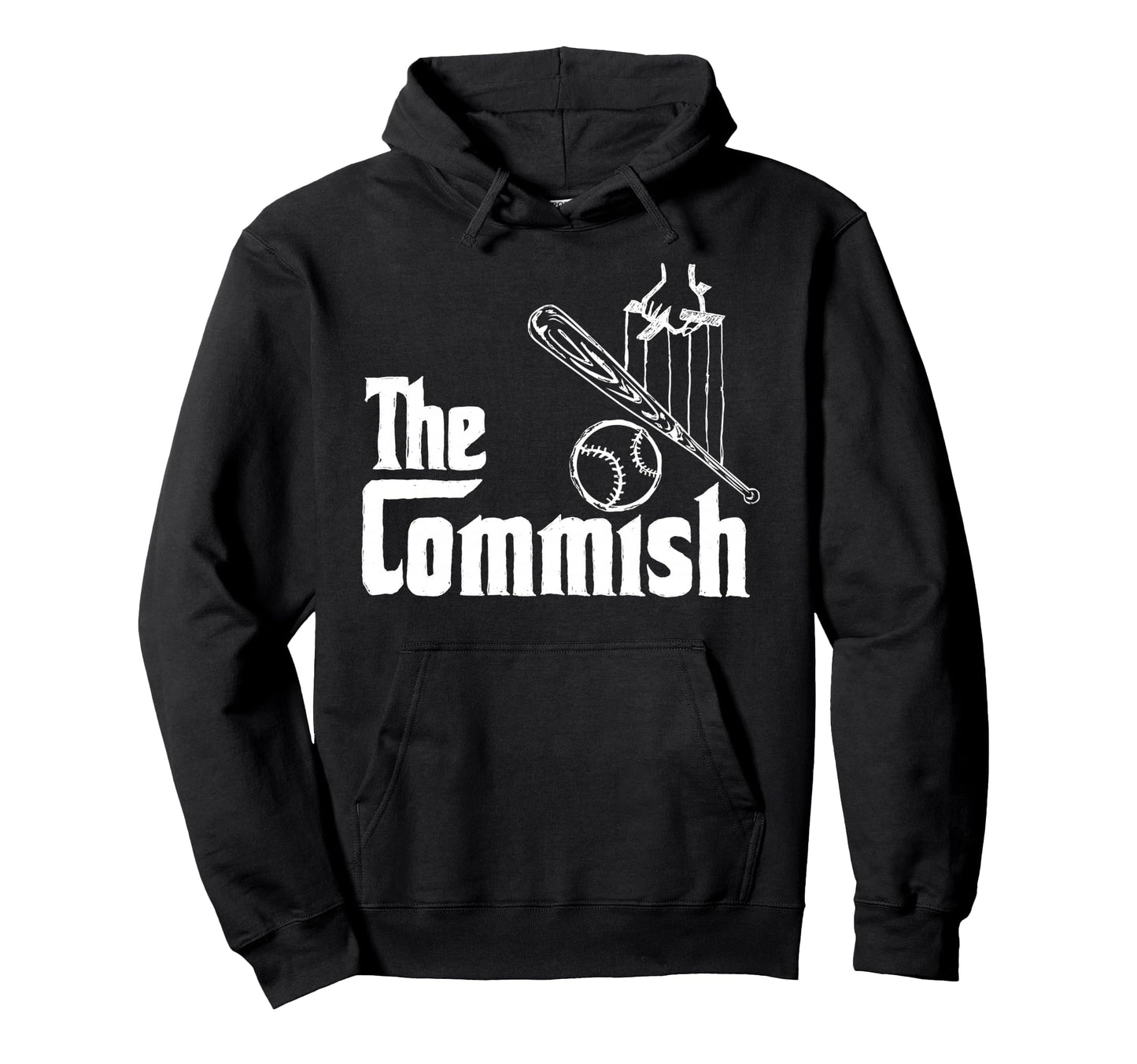 Fantasy Baseball Commish Hoodie - Fun Novelty Design for Adults - T-Shirt, Sweatshirt, Hoodie
