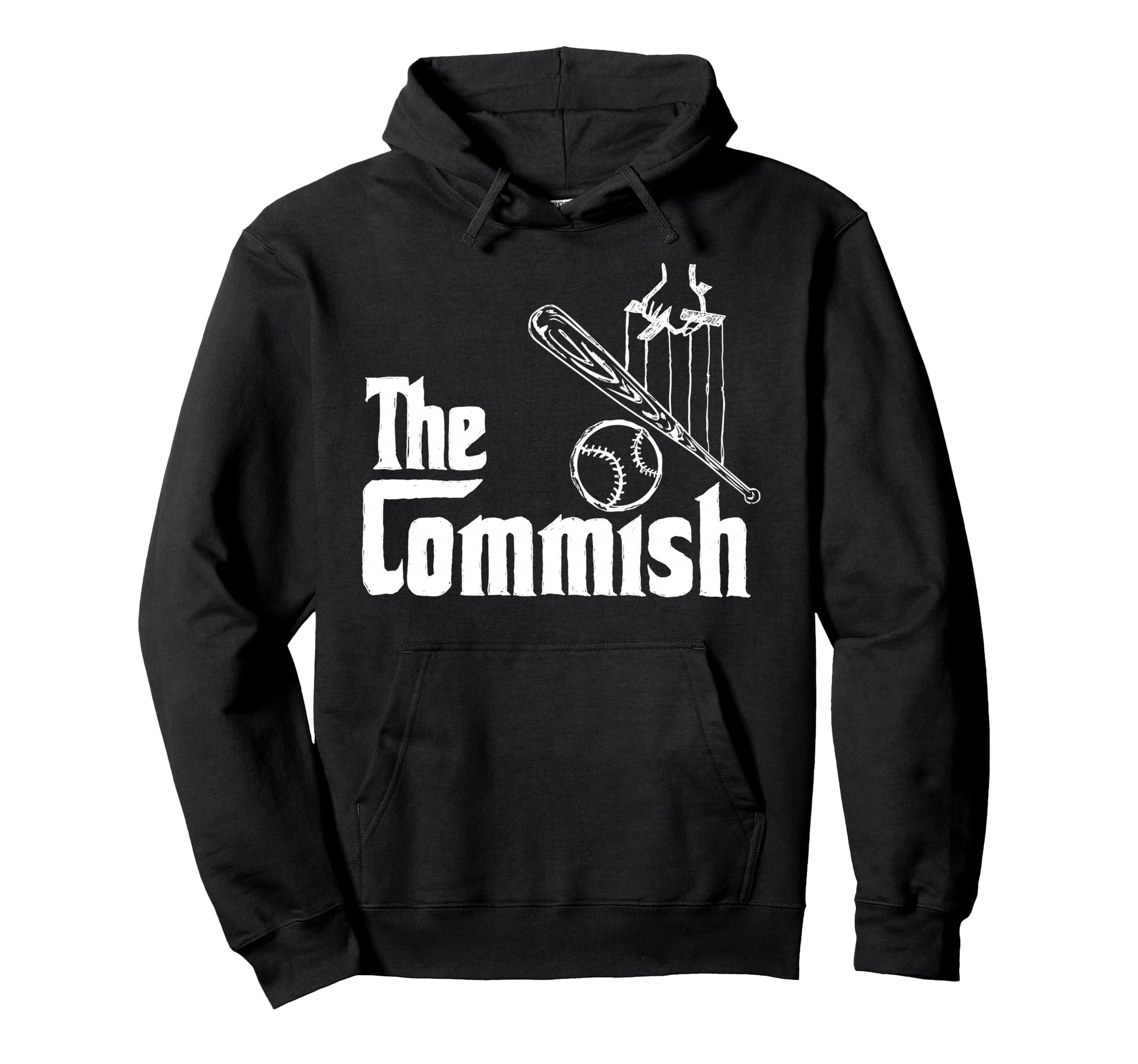 Fantasy Baseball Commish Hoodie - Fun Novelty Design for Adults - T-Shirt, Sweatshirt, Hoodie