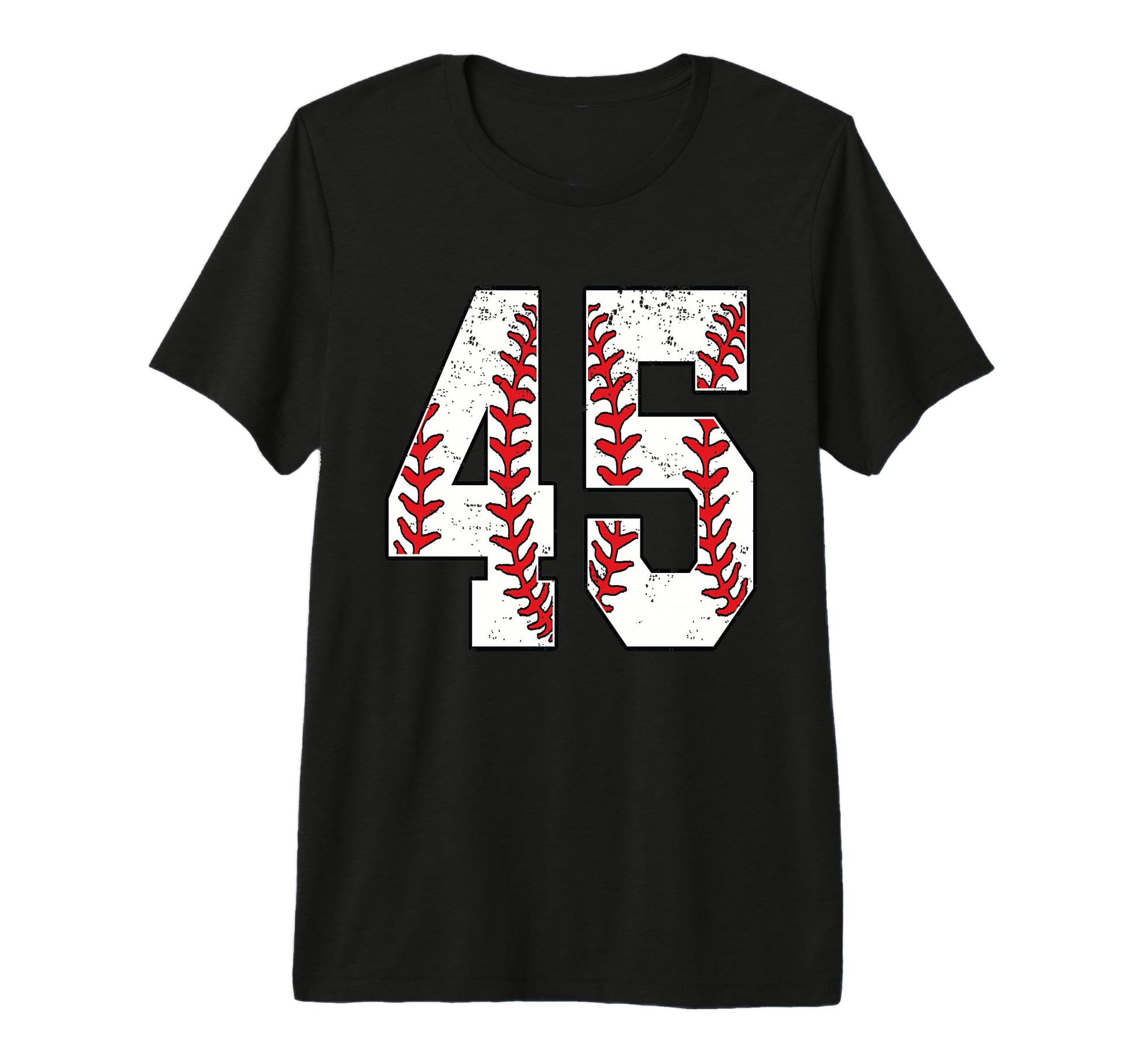 Number 45 Baseball 45 Jersey Number T-Shirt - Minimalist Print Men Women - T-Shirt, Sweatshirt, Hoodie
