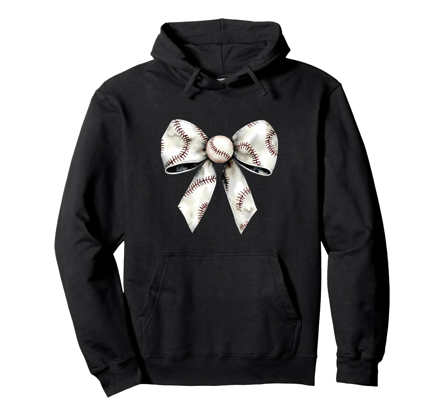 Baseball Coquette Bow Baseball Game Hoodie - Graphic Print Men Women - T-Shirt, Sweatshirt, Hoodie