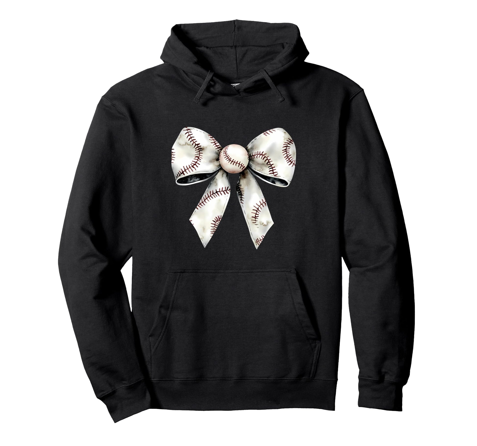 Baseball Coquette Bow Baseball Game Hoodie - Graphic Print Men Women - T-Shirt, Sweatshirt, Hoodie