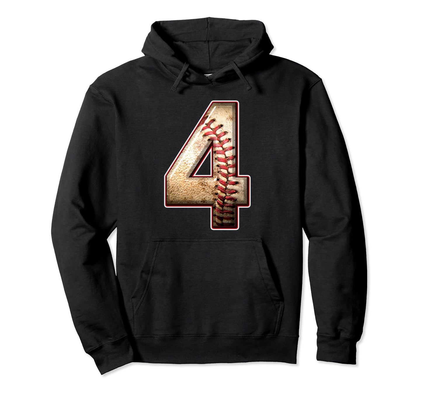 4Th Birthday Baseball Sports 4 Years Old Hoodie - Minimalist Print Unisex - T-Shirt, Sweatshirt, Hoodie
