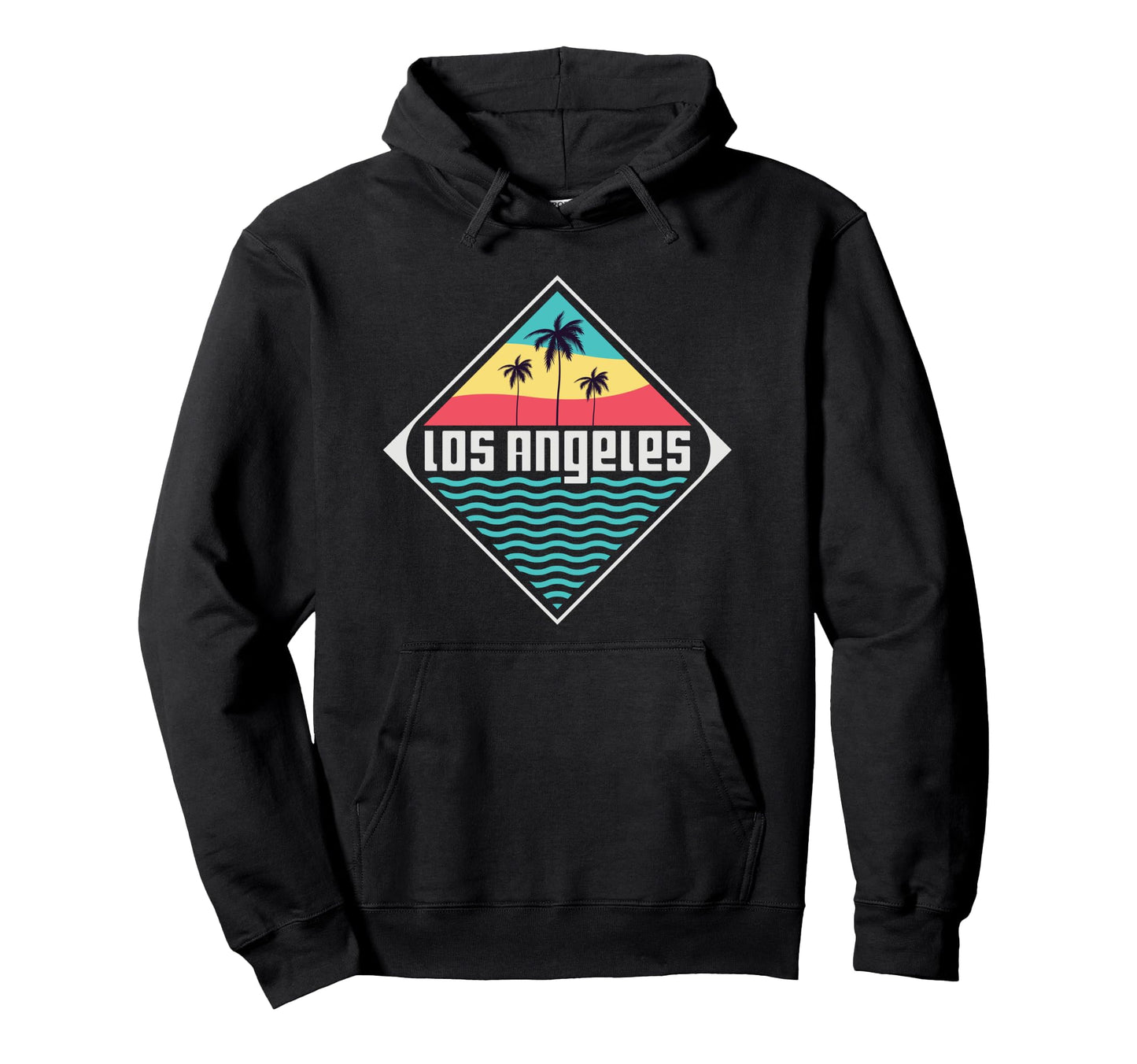 Los Angeles Stripes California Hoodie - Aesthetic Graphic for Adults - T-Shirt, Sweatshirt, Hoodie
