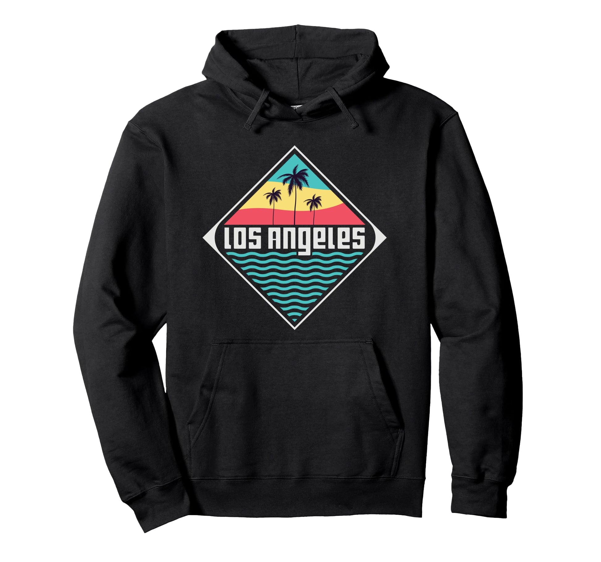 Los Angeles Stripes California Hoodie - Aesthetic Graphic for Adults - T-Shirt, Sweatshirt, Hoodie