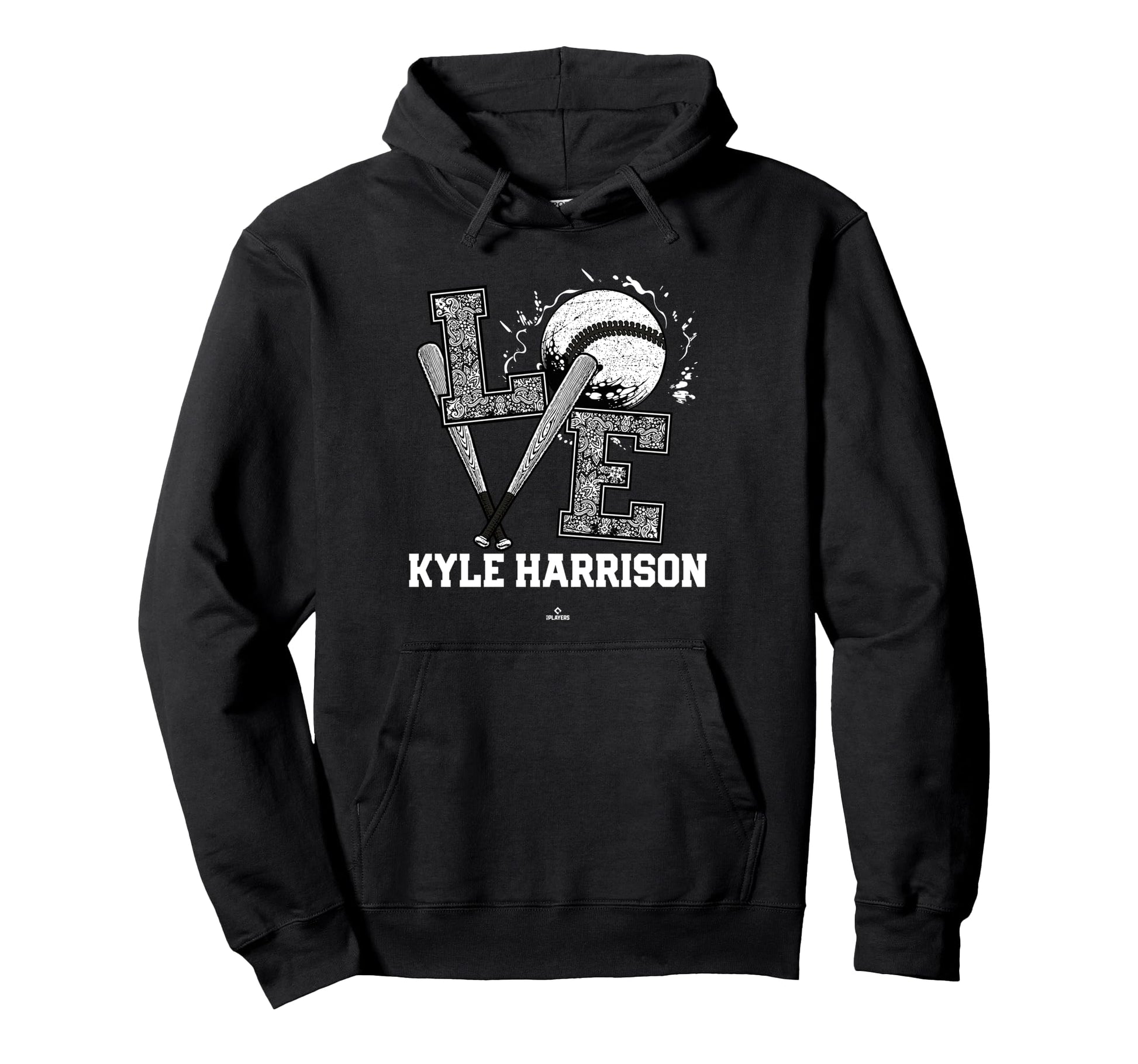 Distressed Baseball Love Kyle Harrison Hoodie - Unique Graphic Men Women - T-Shirt, Sweatshirt, Hoodie