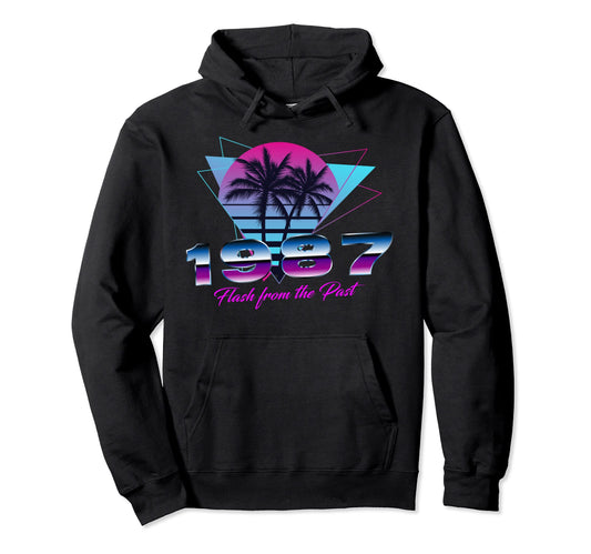 34 Years Old Gifts 1987 80S Hoodie - Fun Novelty Design Men Women - T-Shirt, Sweatshirt, Hoodie