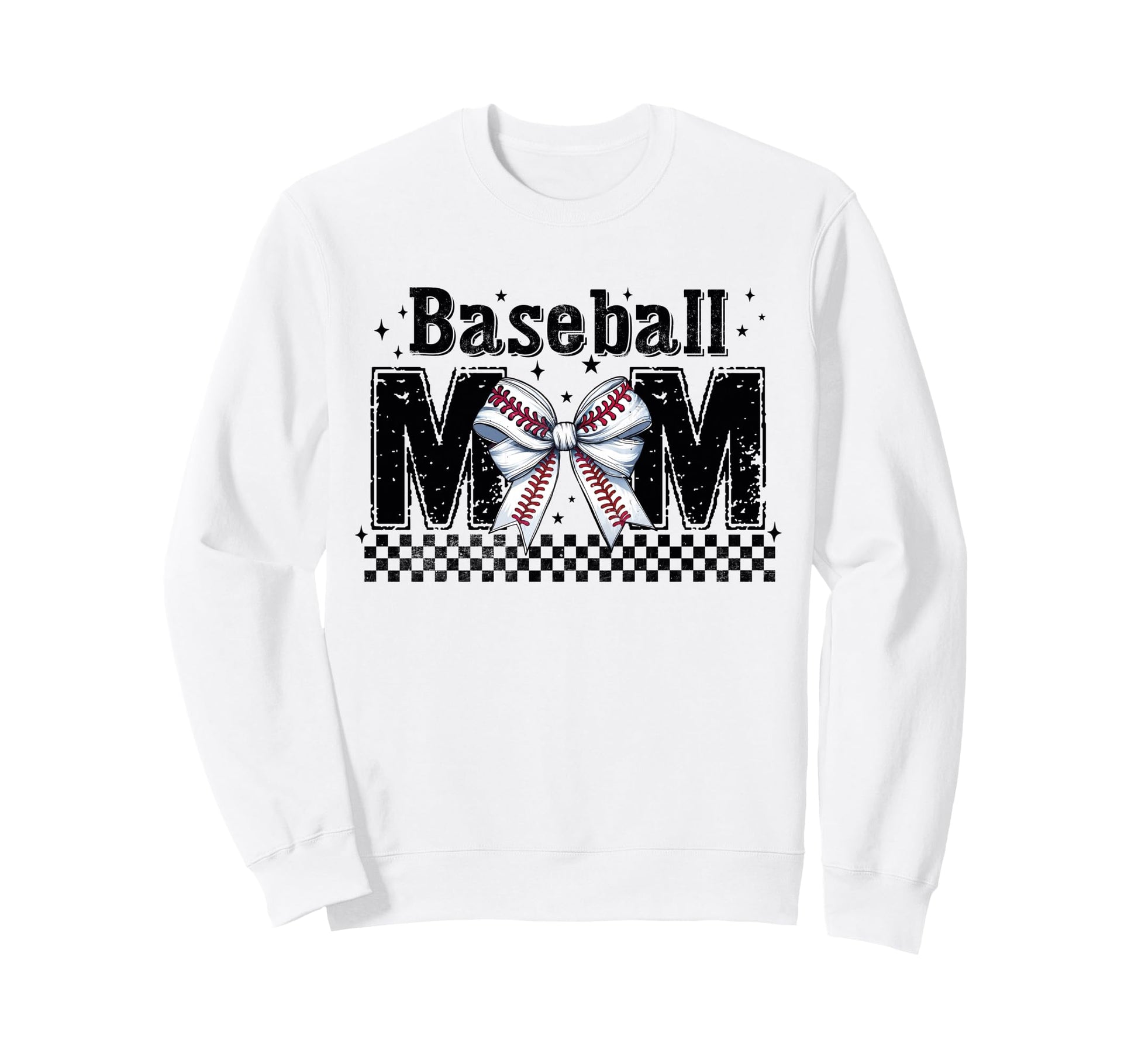 Baseball Mom Coquette Bow Game Day Sweatshirt - Minimalist Print Men Women - T-Shirt, Sweatshirt, Hoodie