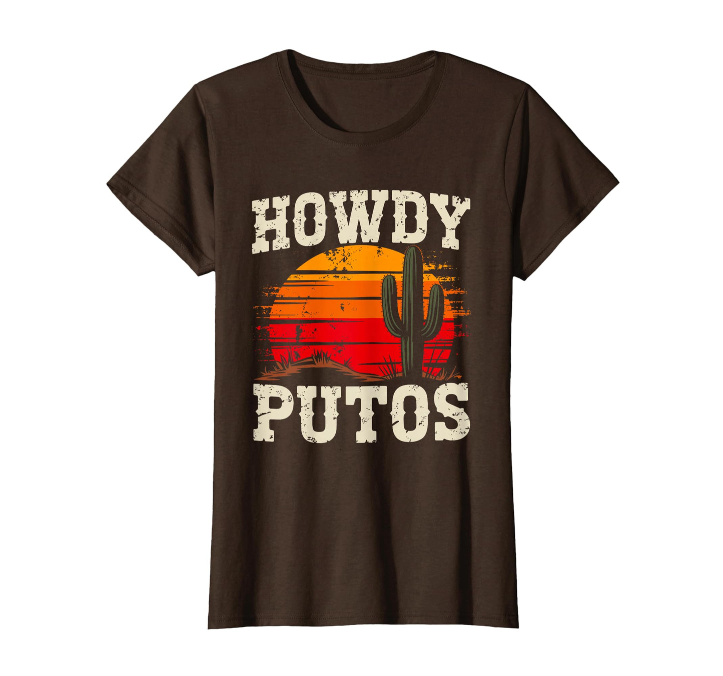 Howdy Putos Cactus Western Howdy T-Shirt - Unique Graphic for Adults - T-Shirt, Sweatshirt, Hoodie