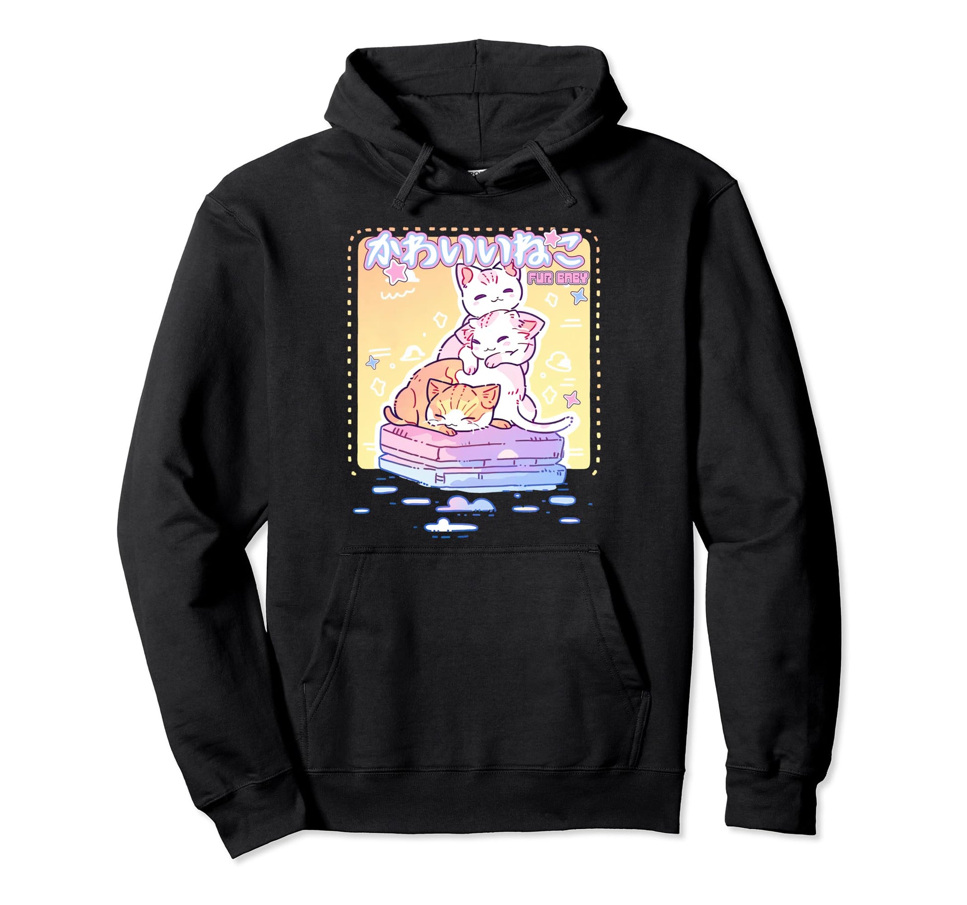 Cats Y2K Anime 90S Kawaii Aesthetic Hoodie - Novelty Apparel Men Women - T-Shirt, Sweatshirt, Hoodie