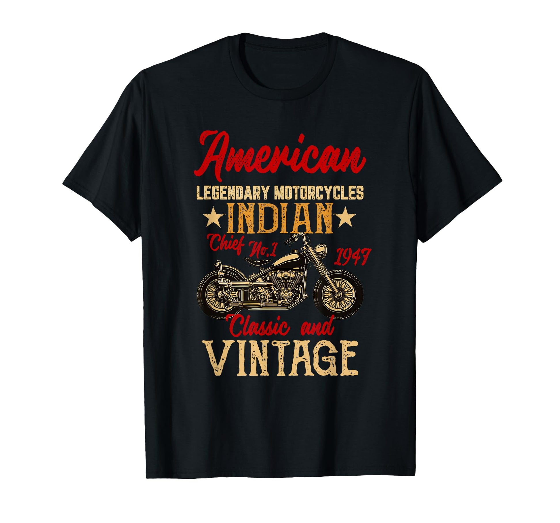 American Motorcycle Indian Old Biker T-Shirt - Streetwear Style Men Women - T-Shirt, Sweatshirt, Hoodie