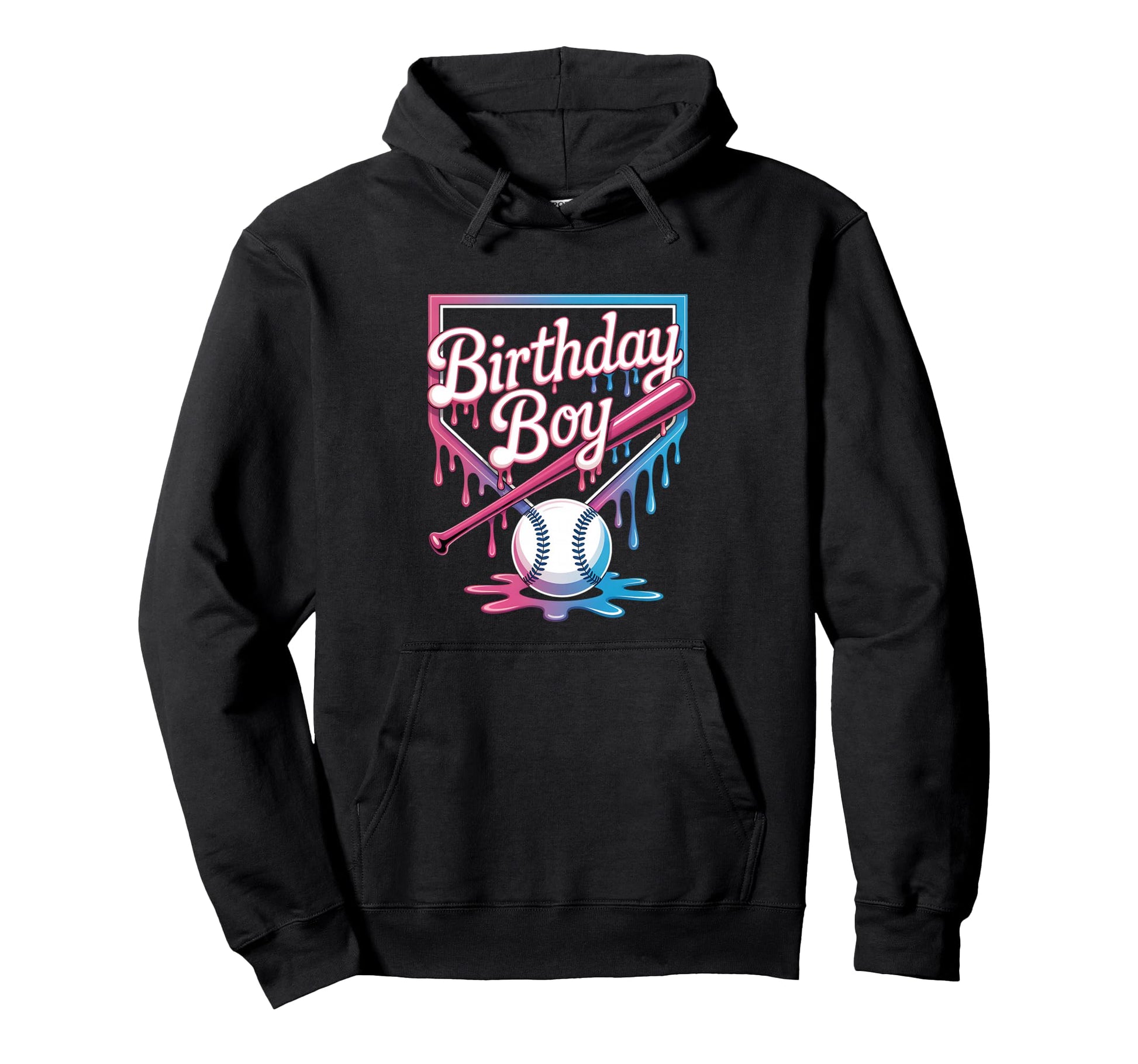 Baseball Player Birthday Party Hoodie - Casual Everyday Wear for Adults - T-Shirt, Sweatshirt, Hoodie