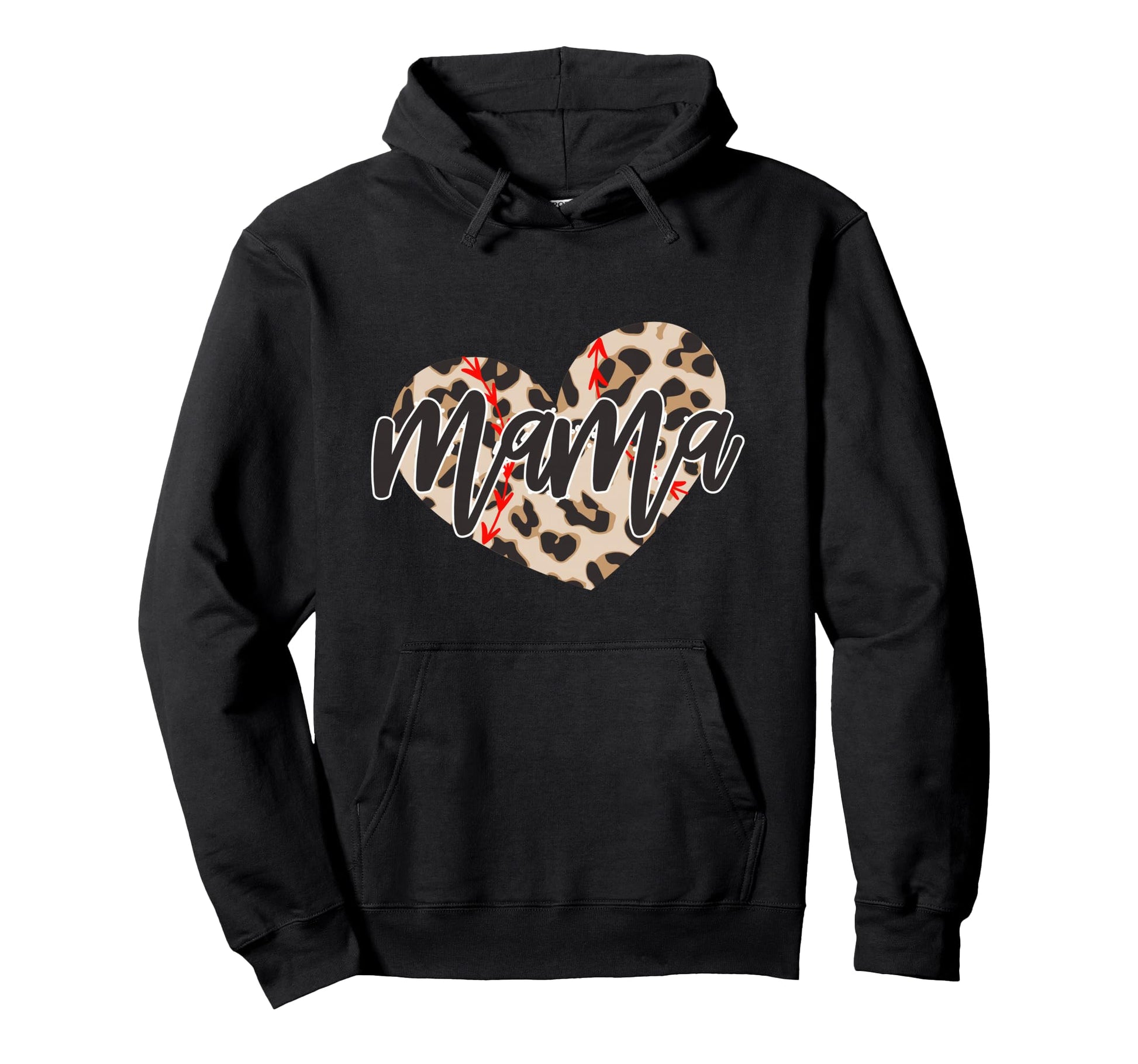 Leopard Softball Mom Mothers Day Hoodie - Minimalist Print Men Women - T-Shirt, Sweatshirt, Hoodie