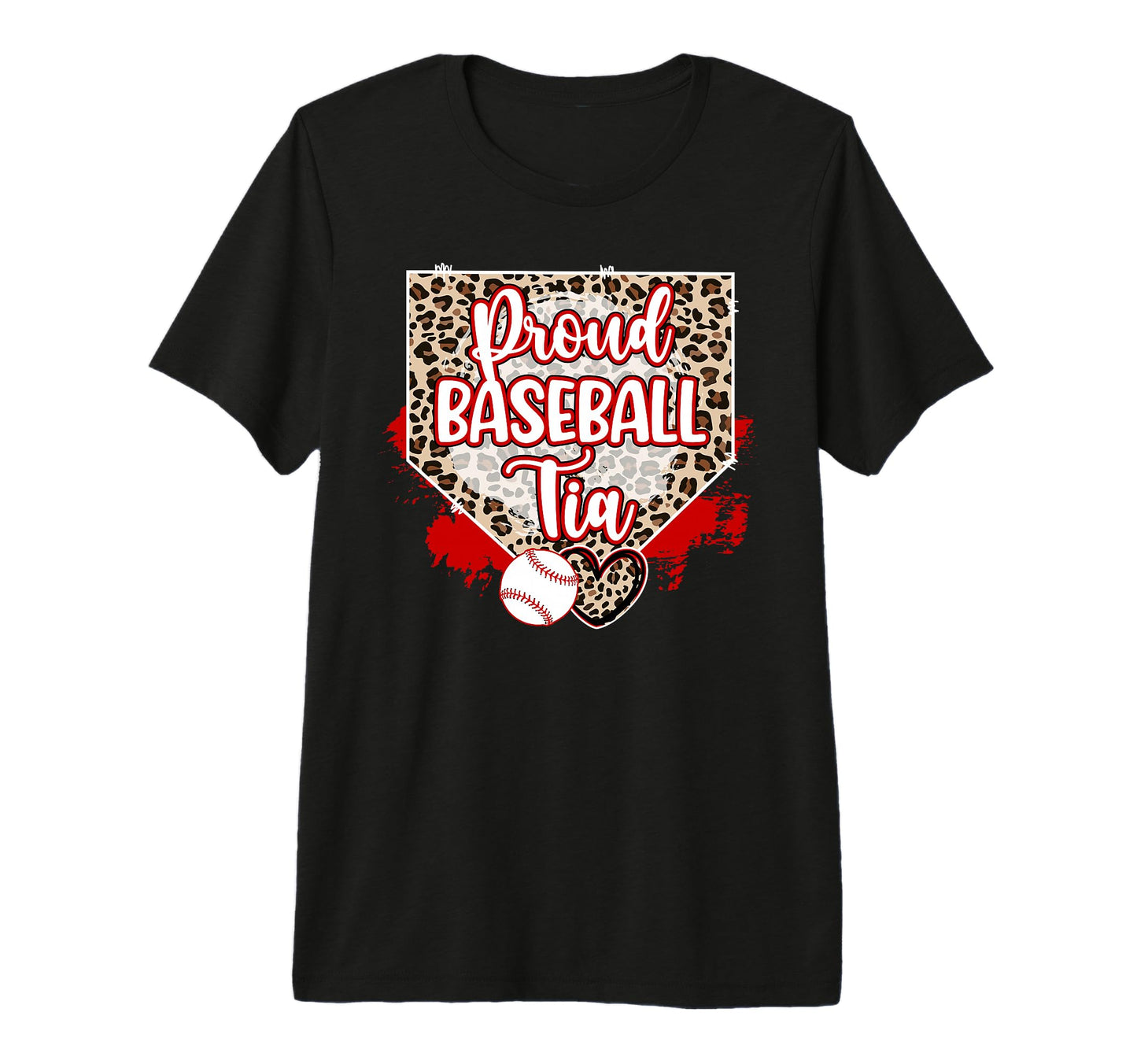 Proud Baseball Tia Baseball Player Tia T-Shirt - Trendy Graphic Unisex - T-Shirt, Sweatshirt, Hoodie