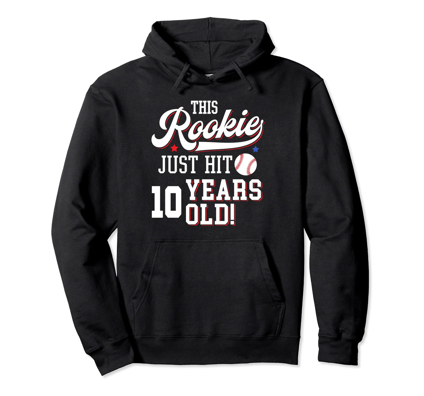 Baseball Birthday Party This Rookie Hoodie - Trendy Graphic for Adults - T-Shirt, Sweatshirt, Hoodie