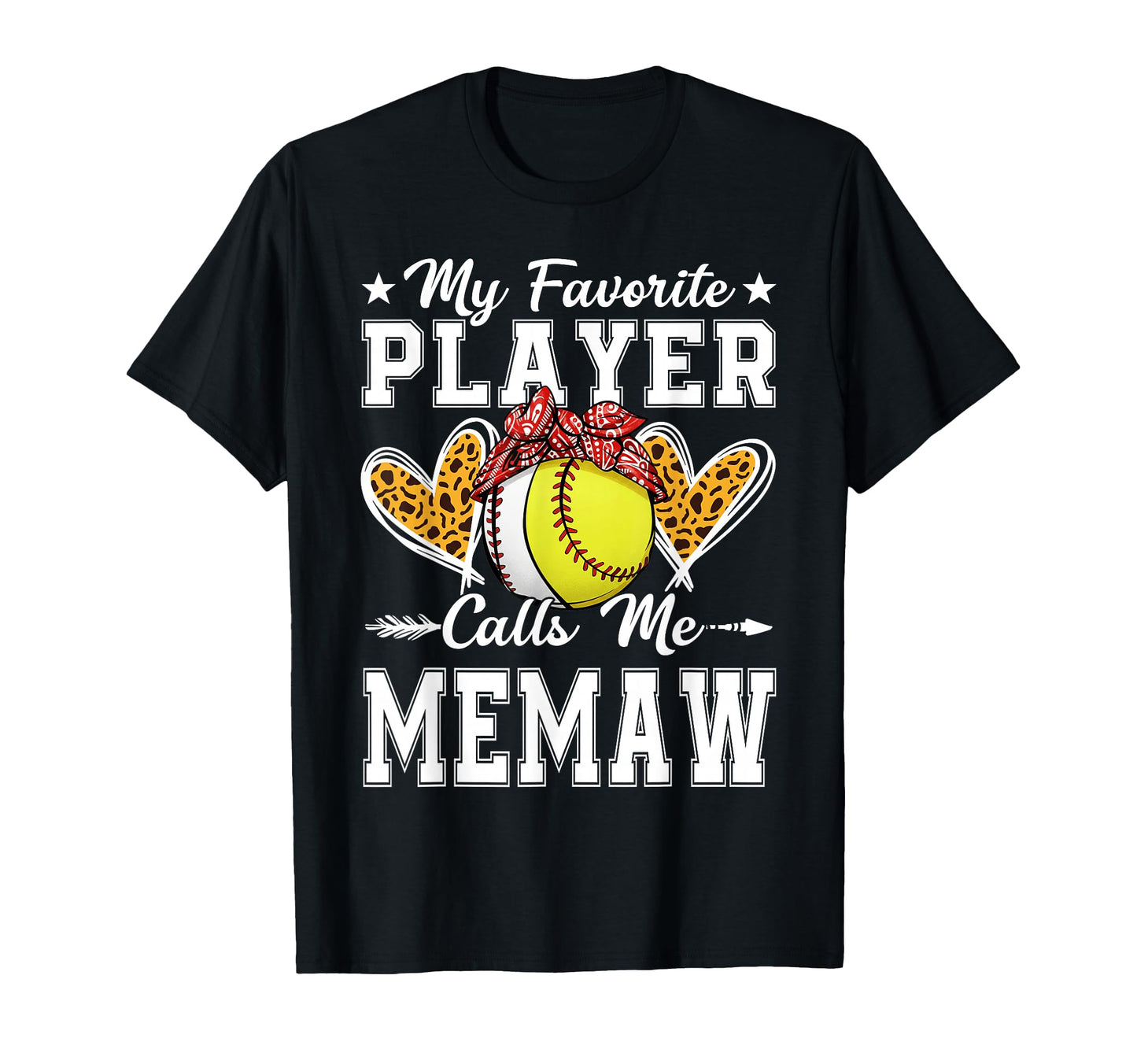 My Favorite Player Calls Me Memaw T-Shirt - Trendy Graphic Men Women - T-Shirt, Sweatshirt, Hoodie