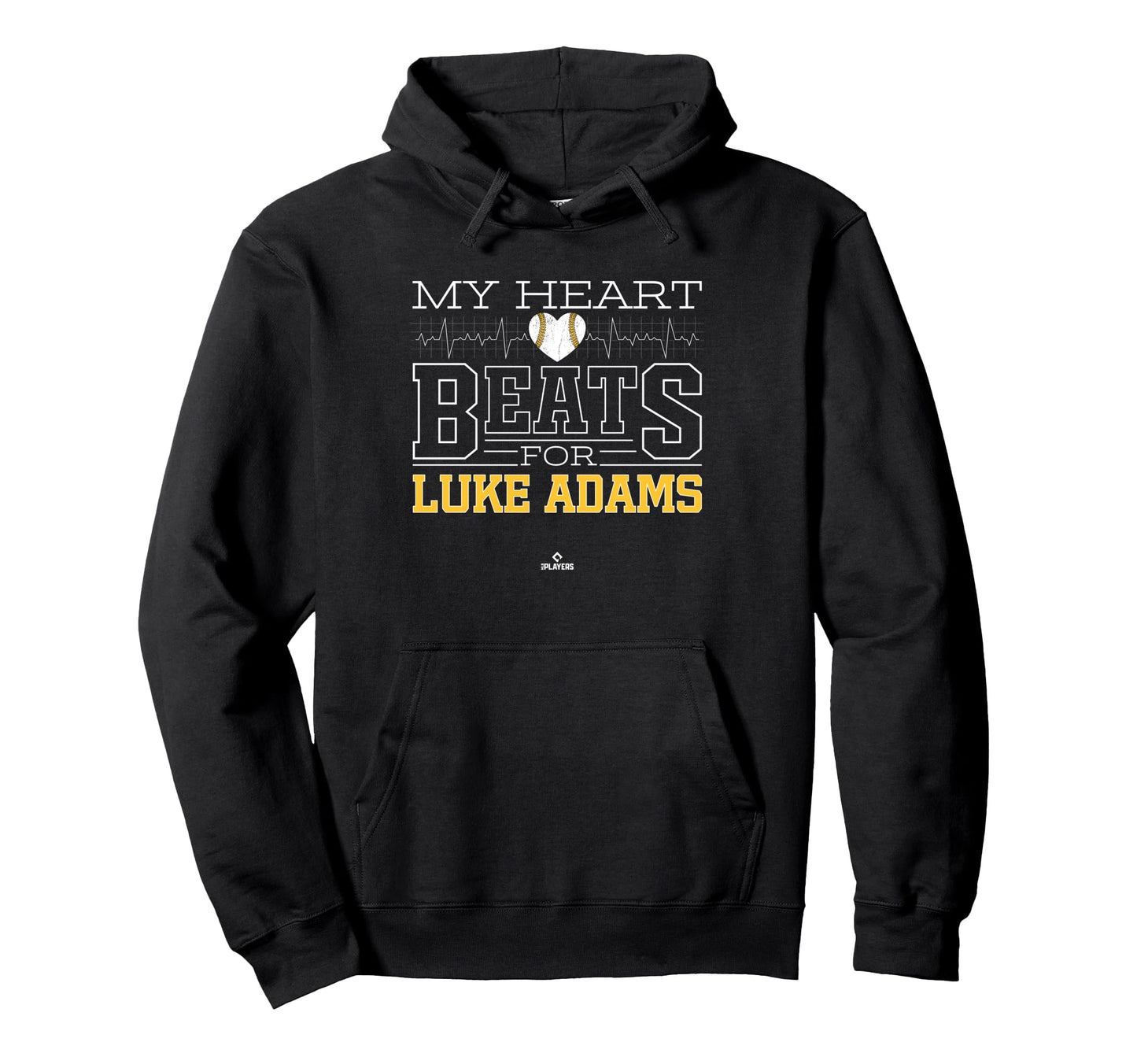 My Heart Beats Luke Adams Prospect Baseball Hoodie - Trendy Graphic Unisex - T-Shirt, Sweatshirt, Hoodie