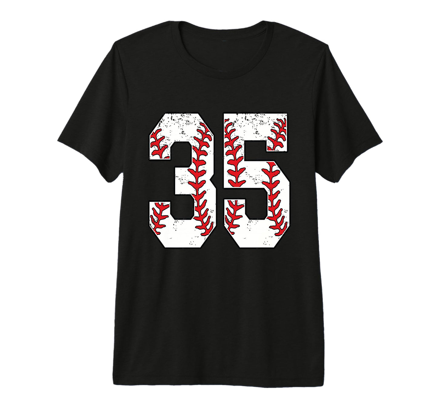 Number 35 Baseball 35 Jersey Number T-Shirt - Streetwear Style for Adults - T-Shirt, Sweatshirt, Hoodie