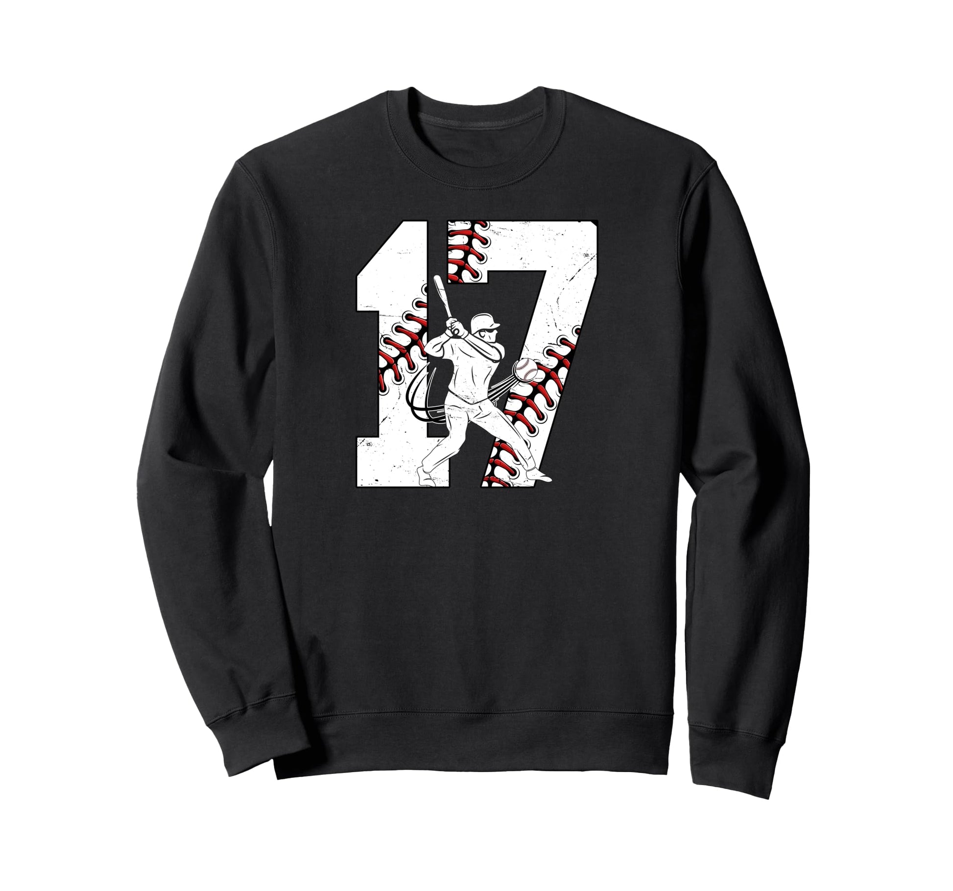 17Th Birthday Baseball Seventeen Sweatshirt - Fun Novelty Design Men Women - T-Shirt, Sweatshirt, Hoodie