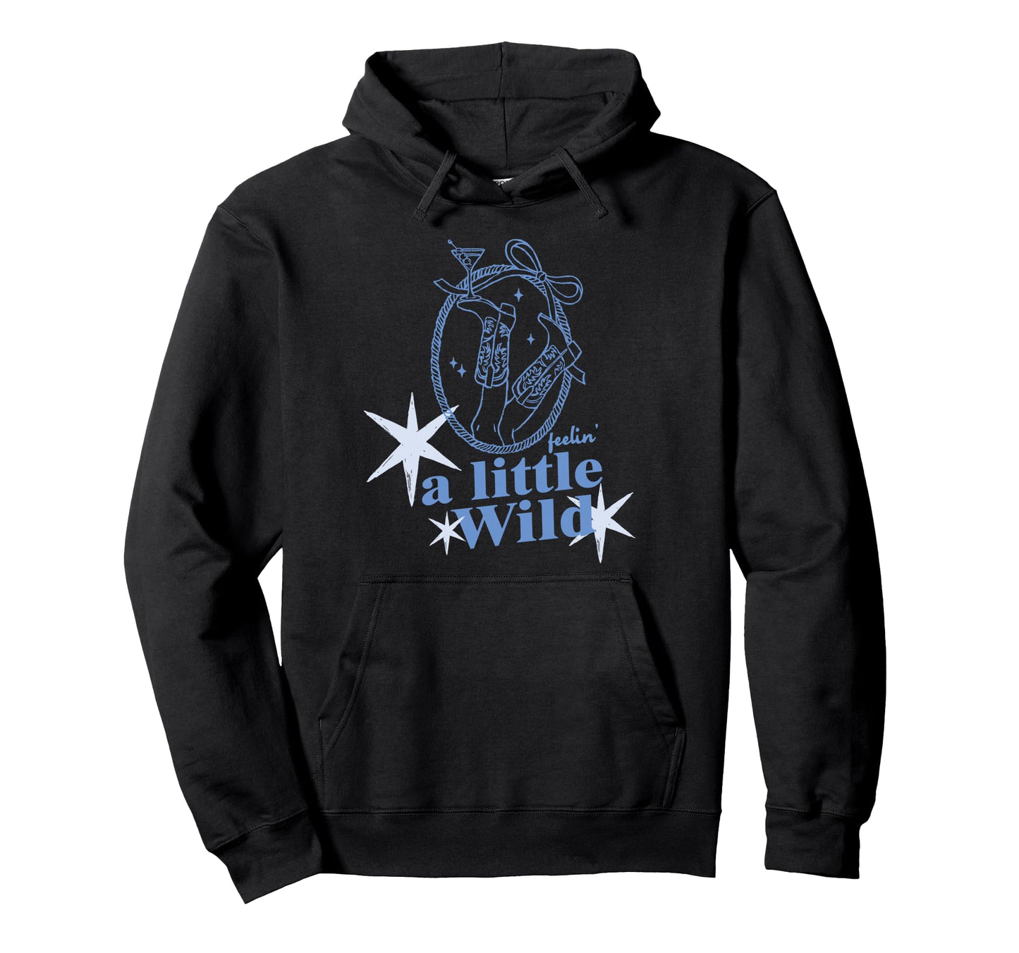 Little Wild Feelin Cocktail Summer Vibe Hoodie - Unique Graphic for Adults - T-Shirt, Sweatshirt, Hoodie