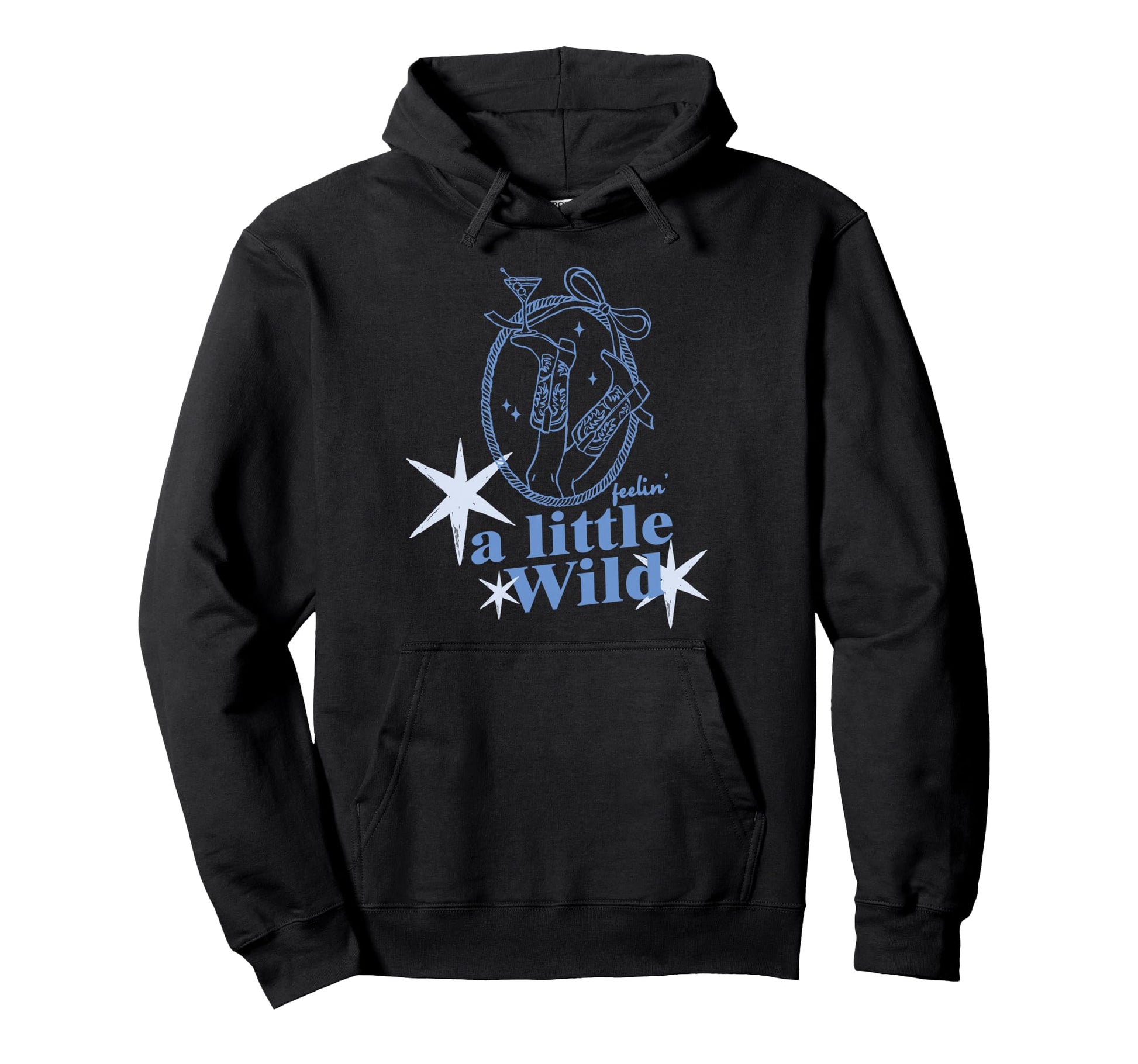 Little Wild Feelin Cocktail Summer Vibe Hoodie - Unique Graphic for Adults - T-Shirt, Sweatshirt, Hoodie