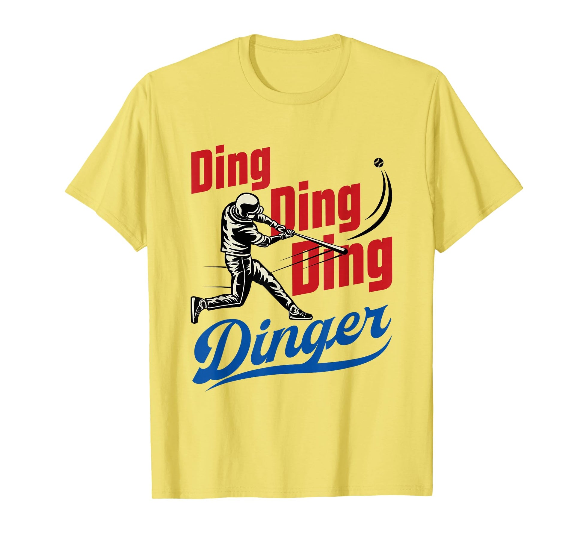 Dinger Baseball Home Run Slugger T-Shirt - Unique Graphic for Adults - T-Shirt, Sweatshirt, Hoodie