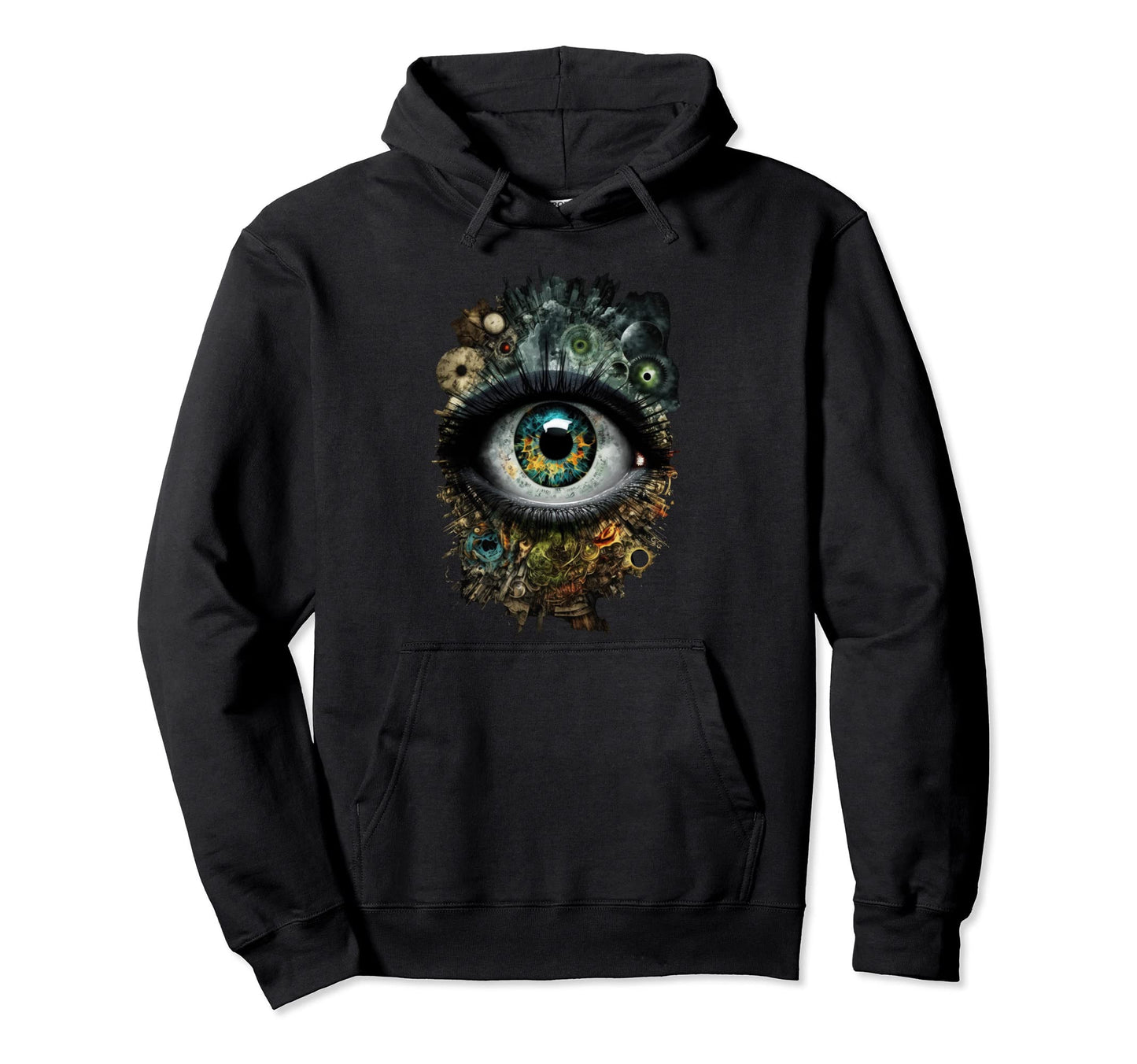 Weirdcore Eyes Indie Aesthetic Hoodie - Fun Novelty Design Men Women - T-Shirt, Sweatshirt, Hoodie