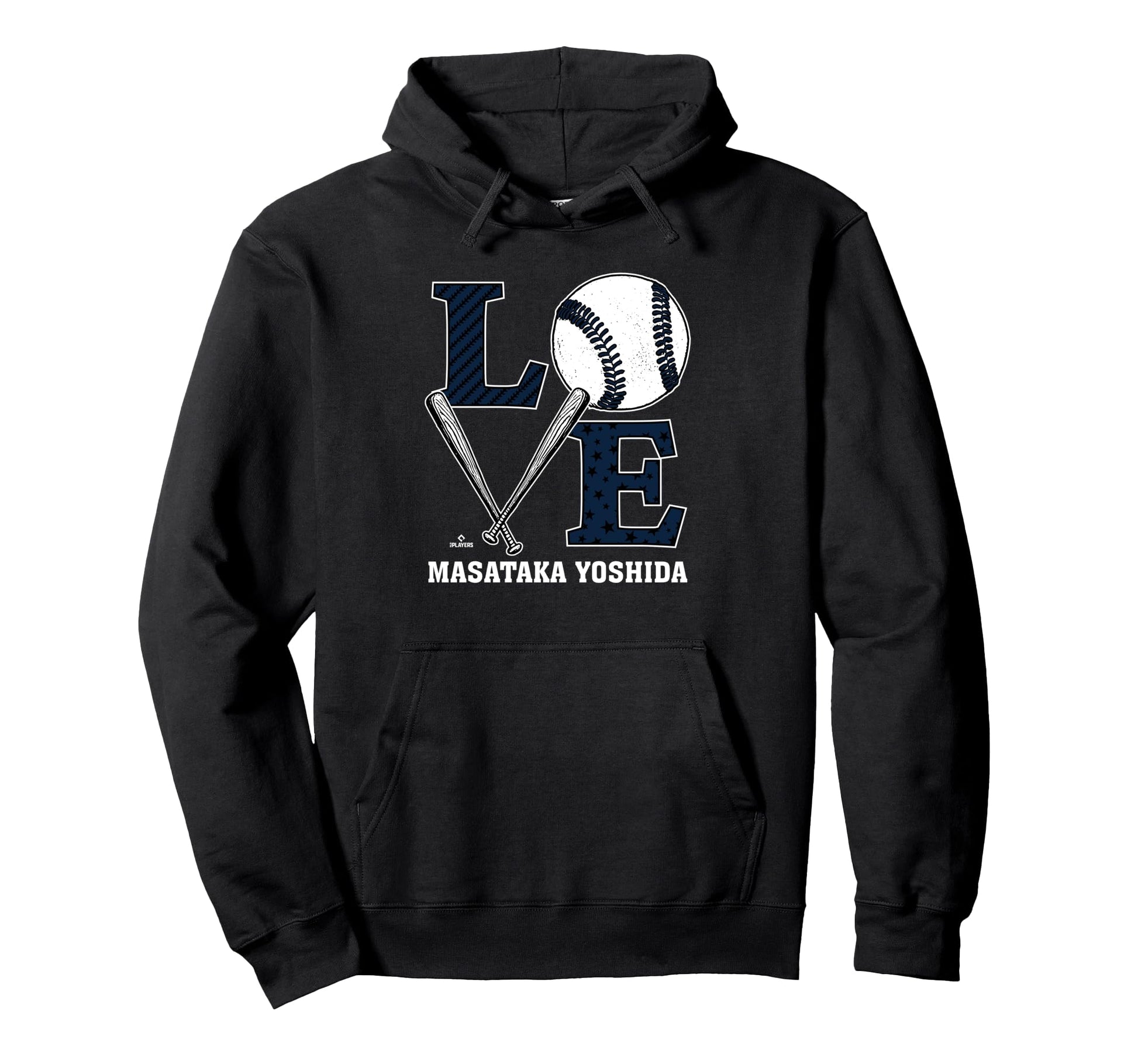 Distressed Baseball Love Masataka Hoodie - Trendy Graphic Men Women - T-Shirt, Sweatshirt, Hoodie