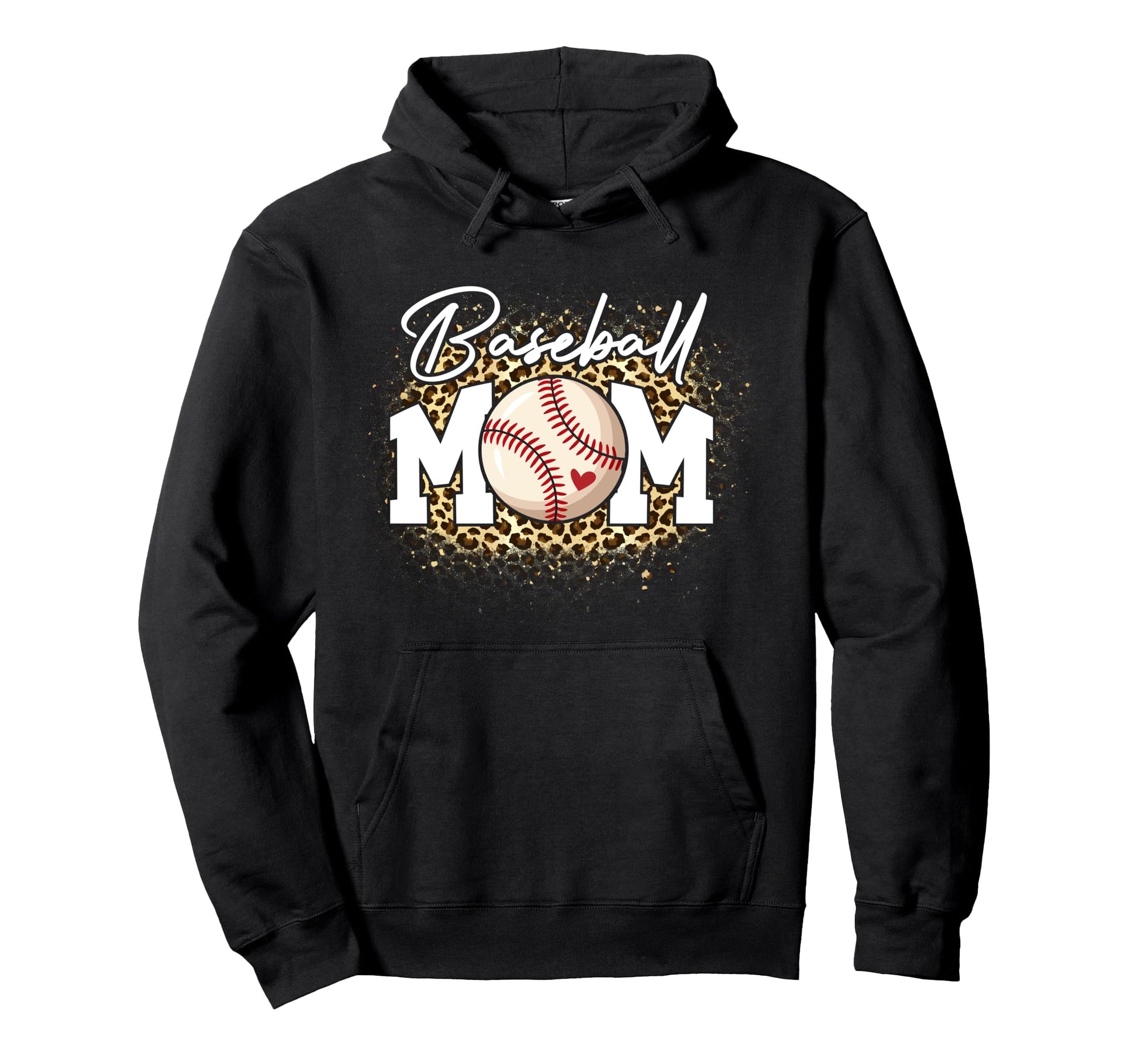 Bleached Baseball Mom Leopard Hoodie - Aesthetic Graphic Men Women - T-Shirt, Sweatshirt, Hoodie