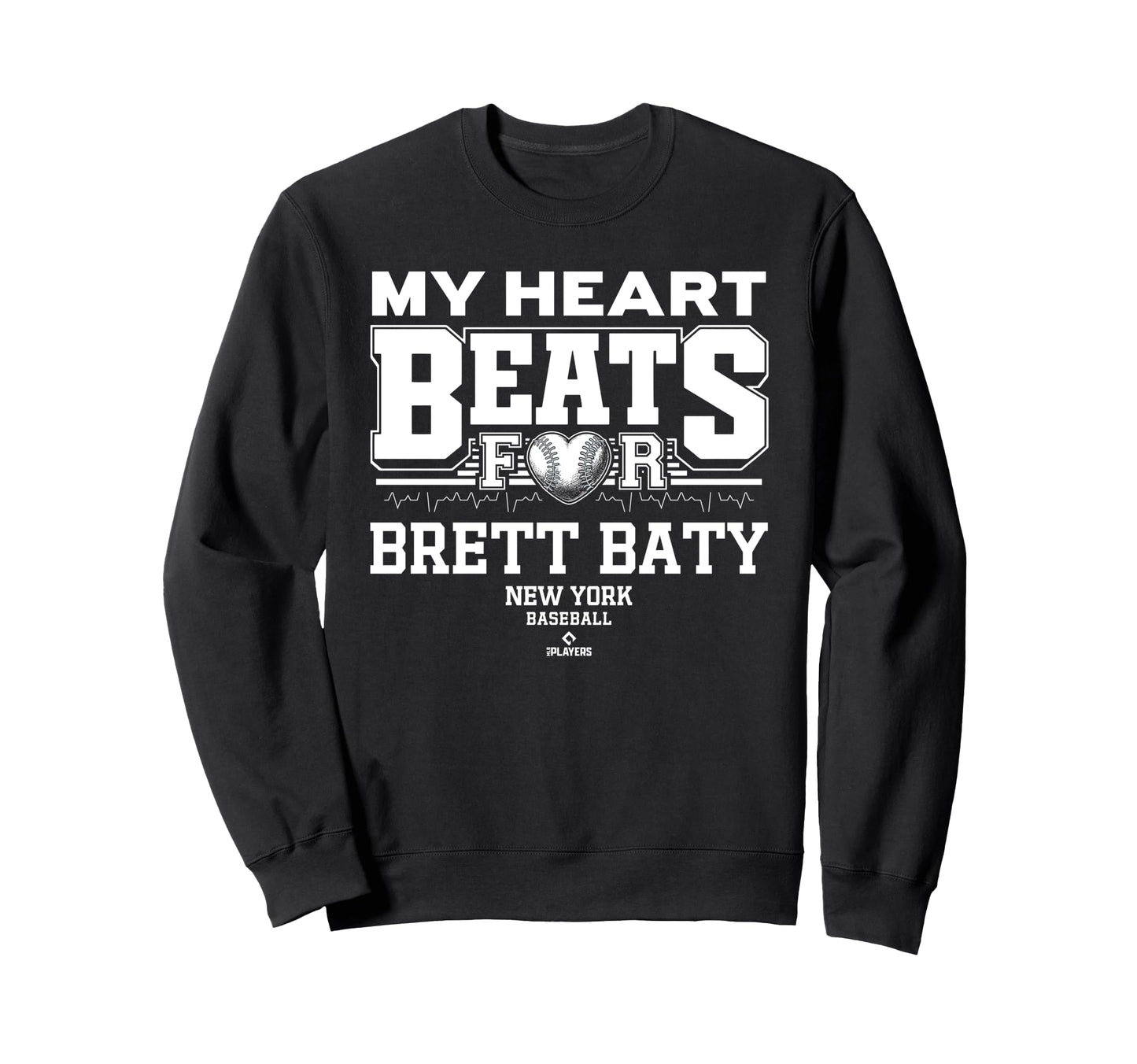 My Heart Beats Brett Baty New Sweatshirt - Aesthetic Graphic for Adults - T-Shirt, Sweatshirt, Hoodie