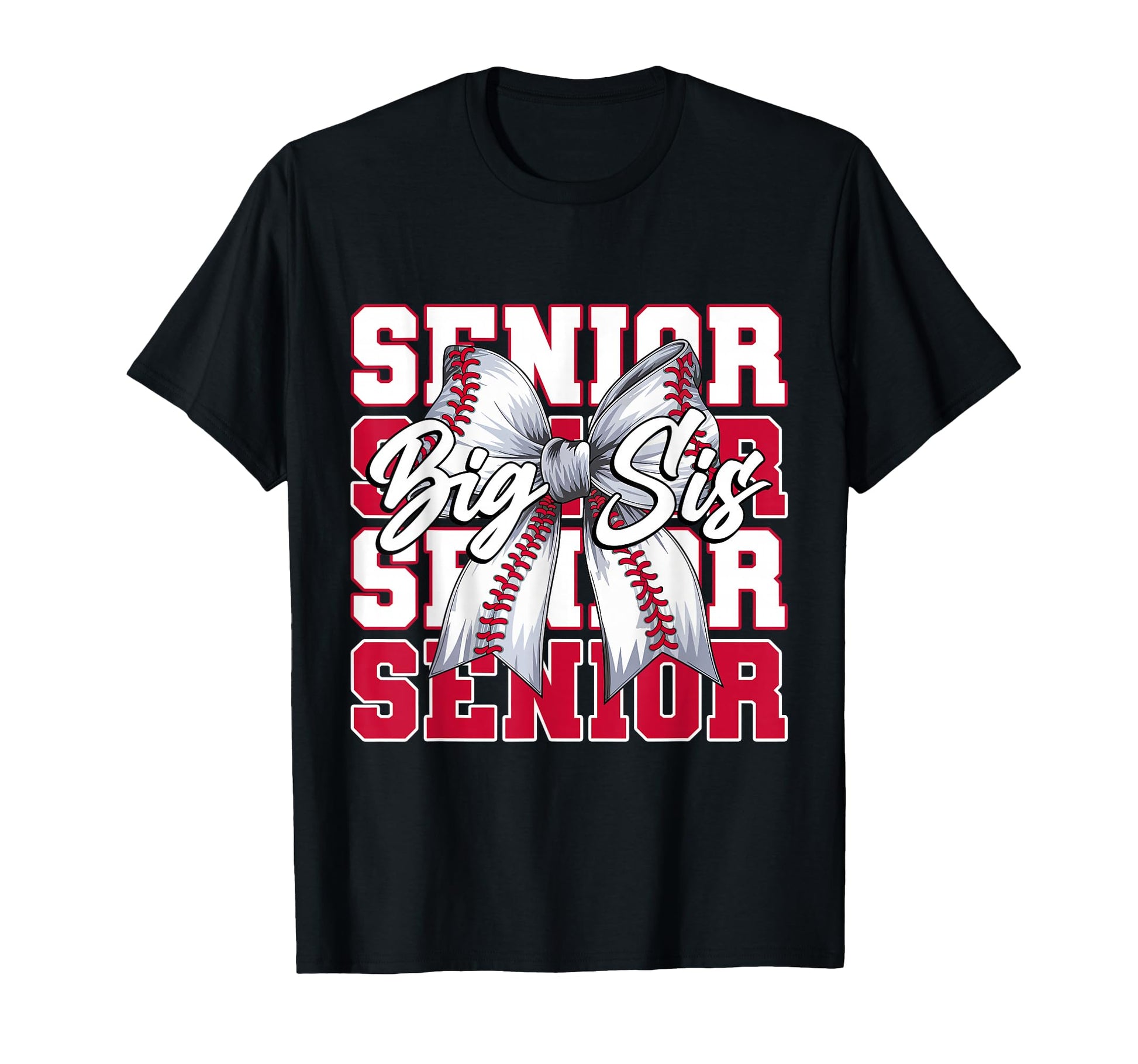 Baseball Big Sis Senior 2026 T-Shirt - Aesthetic Graphic for Adults - T-Shirt, Sweatshirt, Hoodie