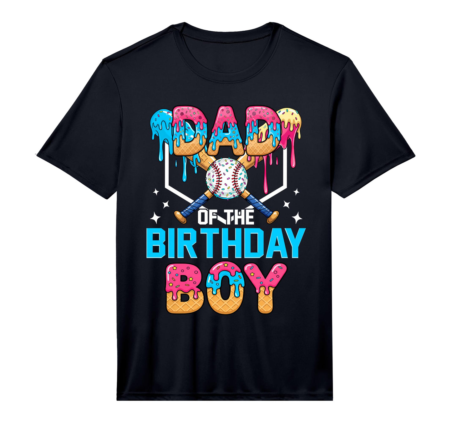 Mens Dad Birthday Funny Baseball Ice T-Shirt - Novelty Apparel Unisex - T-Shirt, Sweatshirt, Hoodie