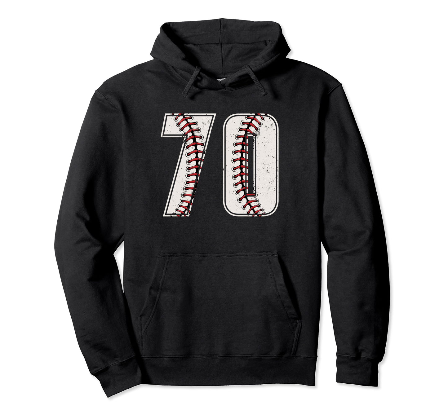 Baseball Player Number 70 Seventy Hoodie - Fun Novelty Design Unisex - T-Shirt, Sweatshirt, Hoodie