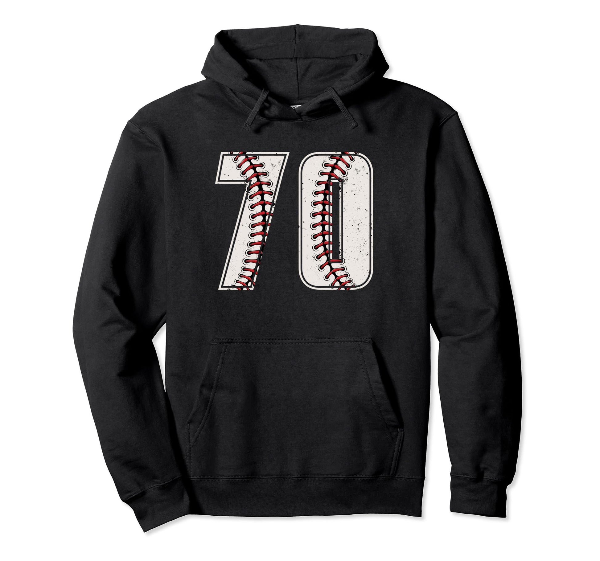 Baseball Player Number 70 Seventy Hoodie - Fun Novelty Design Unisex - T-Shirt, Sweatshirt, Hoodie