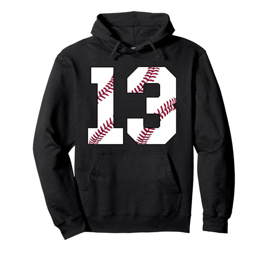 Baseball 2013 13Th Birthday 13 Years Hoodie - Minimalist Print Men Women - T-Shirt, Sweatshirt, Hoodie