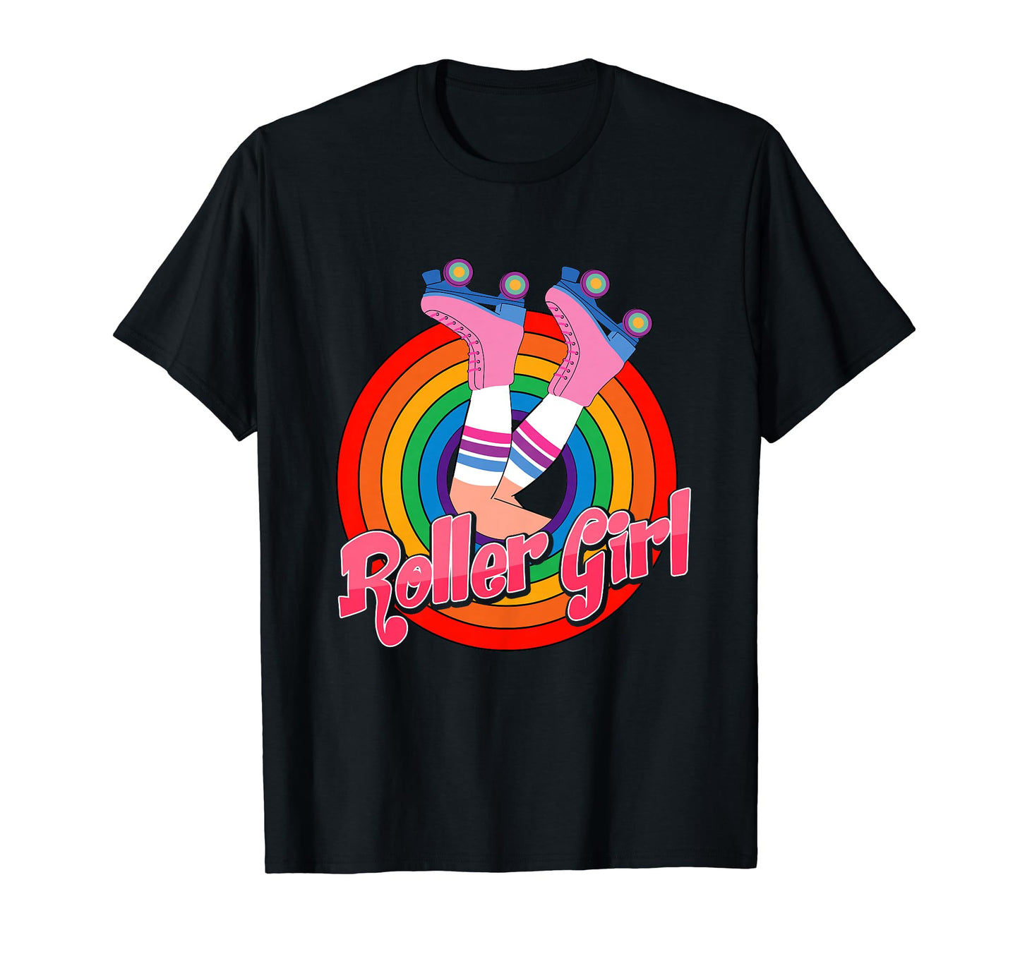 Roller Skater Skating 70S 80S Skates T-Shirt - Streetwear Style Unisex - T-Shirt, Sweatshirt, Hoodie