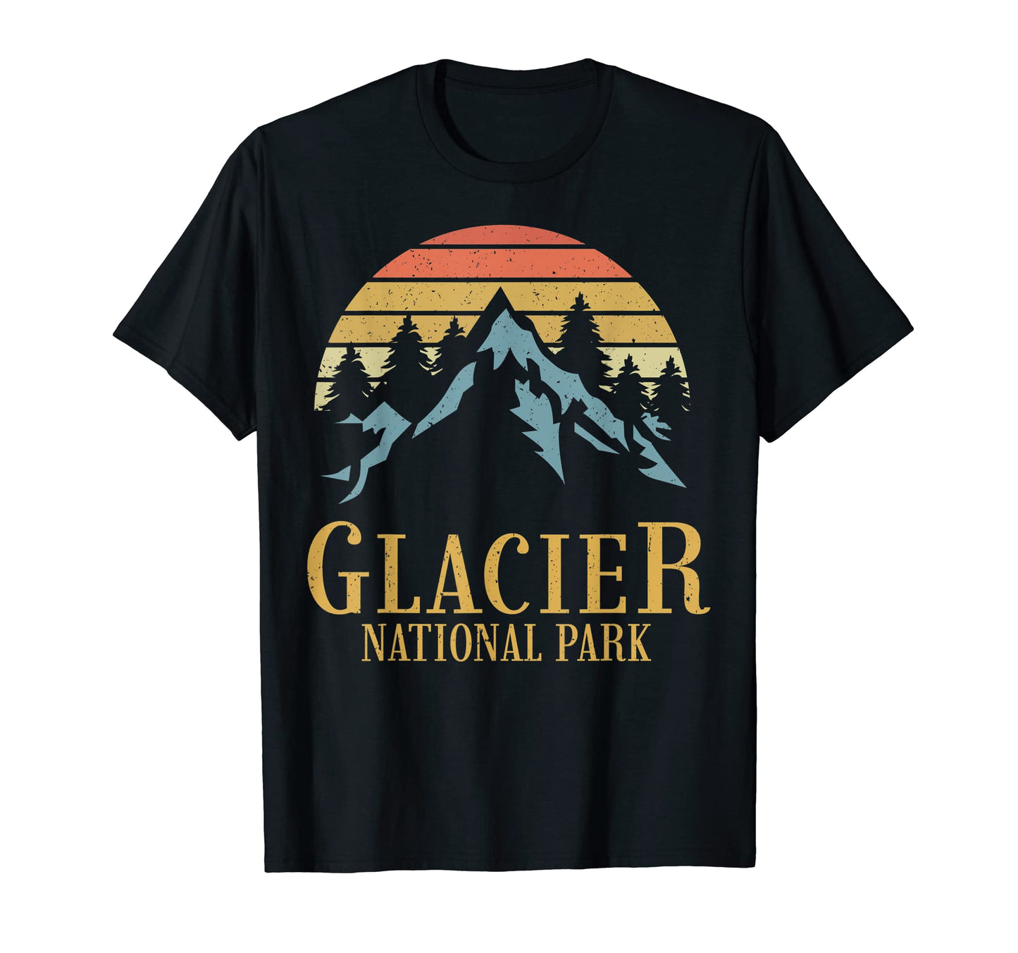 Glacier National Park Montana Mountains T-Shirt - Graphic Print Unisex - T-Shirt, Sweatshirt, Hoodie