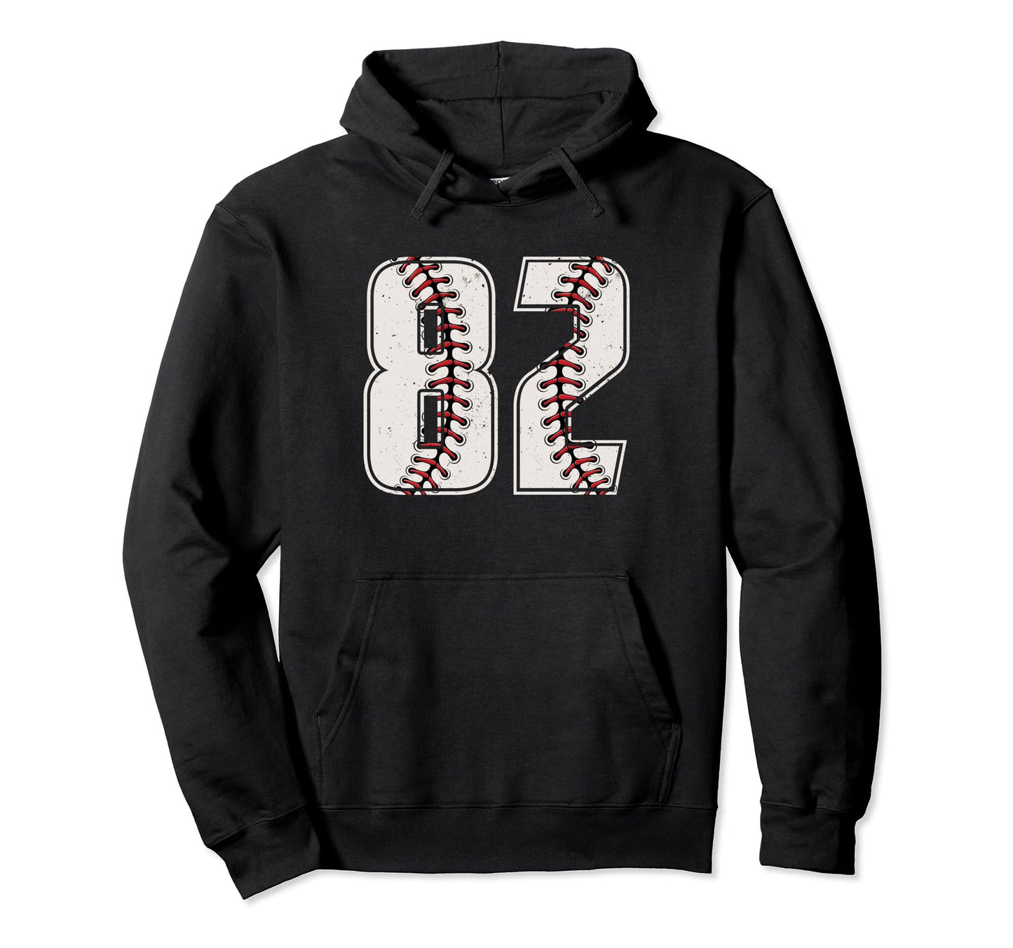 Baseball Player Number 82 Eighty Two Hoodie - Casual Everyday Wear Unisex - T-Shirt, Sweatshirt, Hoodie