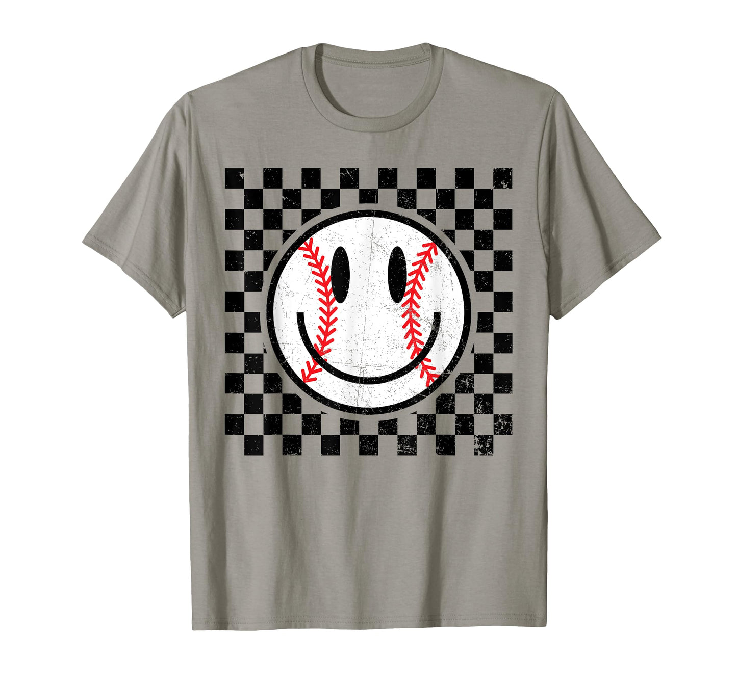 Baseball F Ce Checkered Baseball T-Shirt - Casual Everyday Wear Unisex - T-Shirt, Sweatshirt, Hoodie
