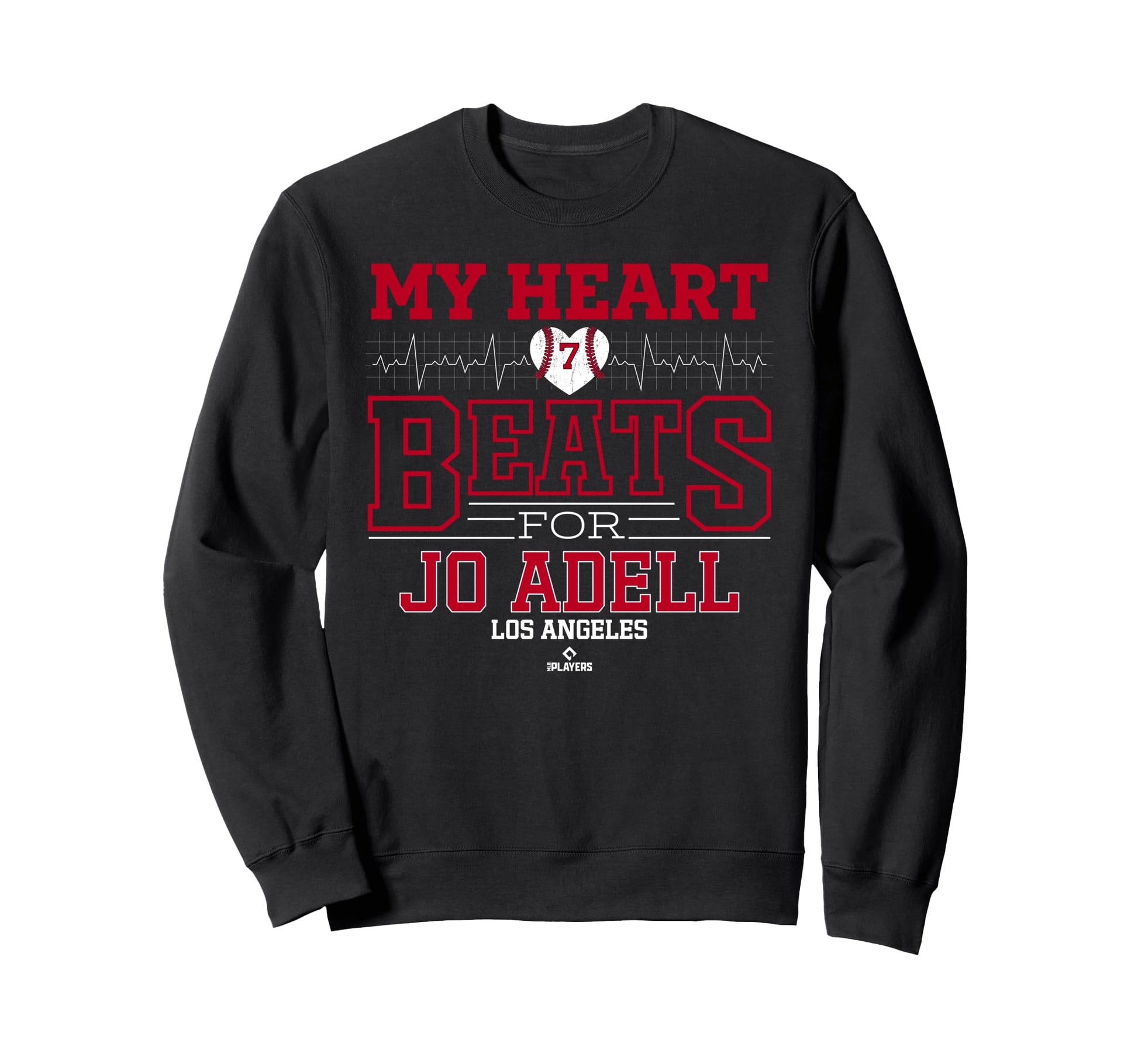 My Heart Beats Jo Adell Los Sweatshirt - Aesthetic Graphic for Adults - T-Shirt, Sweatshirt, Hoodie