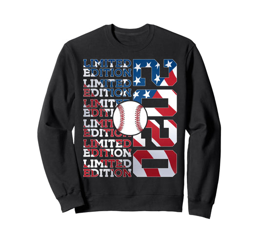 2020 Baseball 6Th Birthday Sweatshirt - Trendy Graphic Unisex - T-Shirt, Sweatshirt, Hoodie