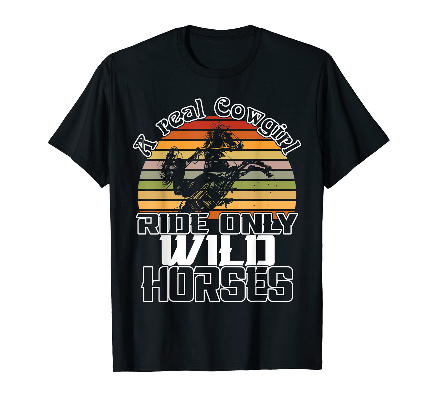 Cowgirl Ride Horse Western Rodeo T-Shirt - Streetwear Style for Adults - T-Shirt, Sweatshirt, Hoodie