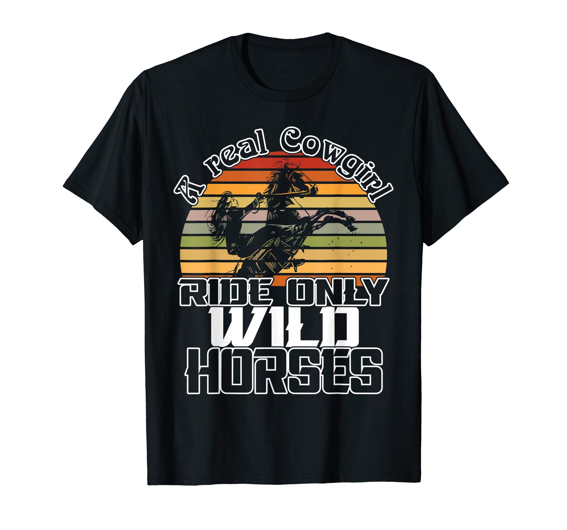 Cowgirl Ride Horse Western Rodeo T-Shirt - Streetwear Style for Adults - T-Shirt, Sweatshirt, Hoodie