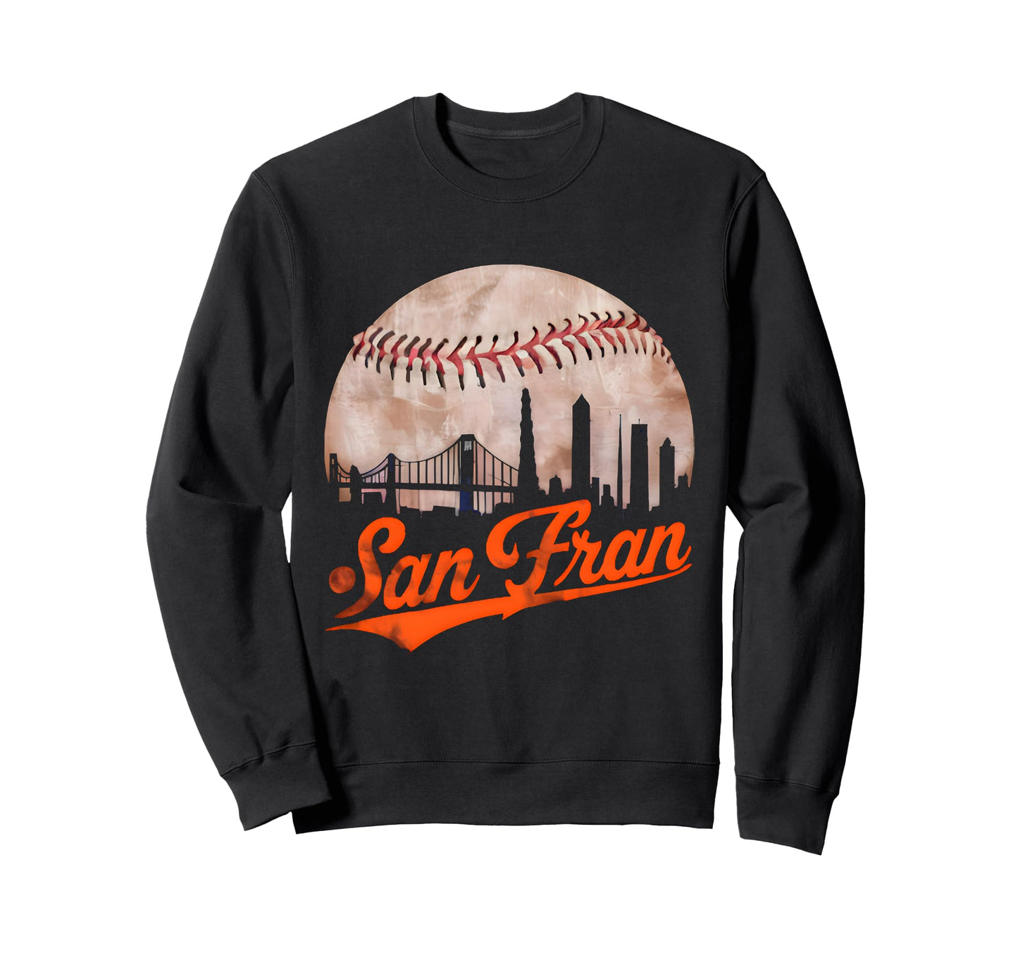 Distressed San Francisco Sweatshirt - Casual Everyday Wear for Adults - T-Shirt, Sweatshirt, Hoodie