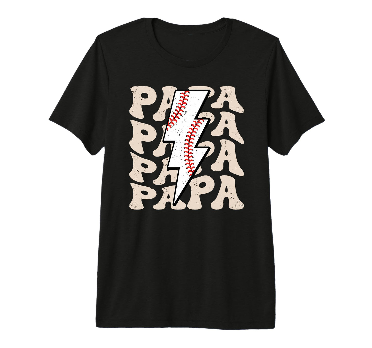 Lightning Groovy Proud Dad Baseball T-Shirt - Aesthetic Graphic Men Women - T-Shirt, Sweatshirt, Hoodie