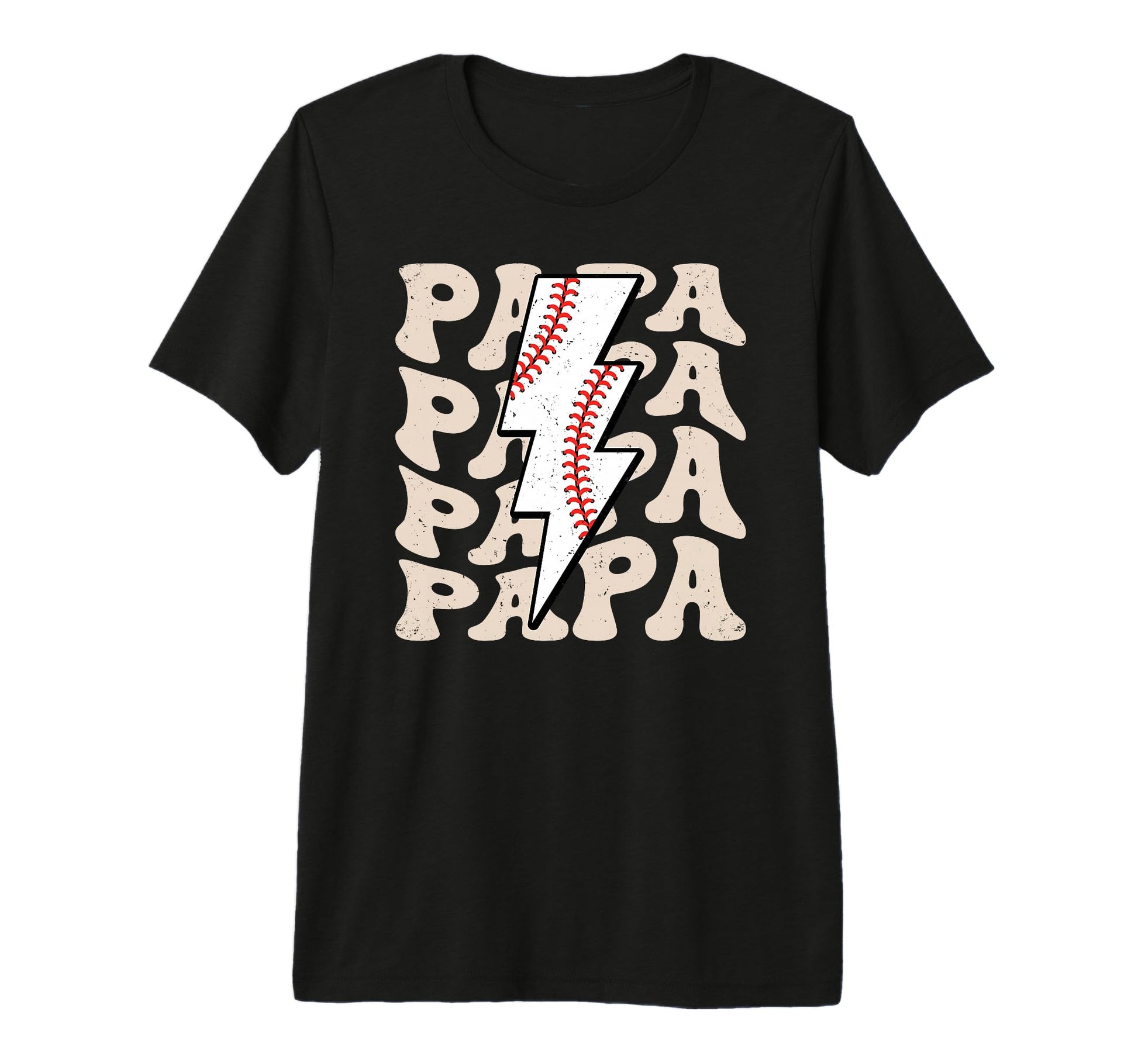 Lightning Groovy Proud Dad Baseball T-Shirt - Aesthetic Graphic Men Women - T-Shirt, Sweatshirt, Hoodie